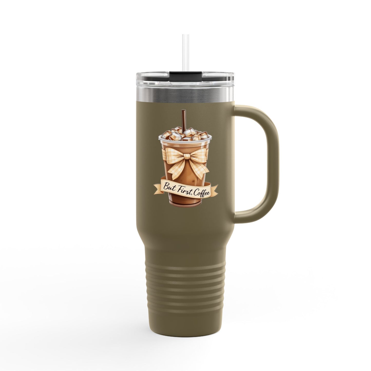 But First Coffee Insulated Travel Mug