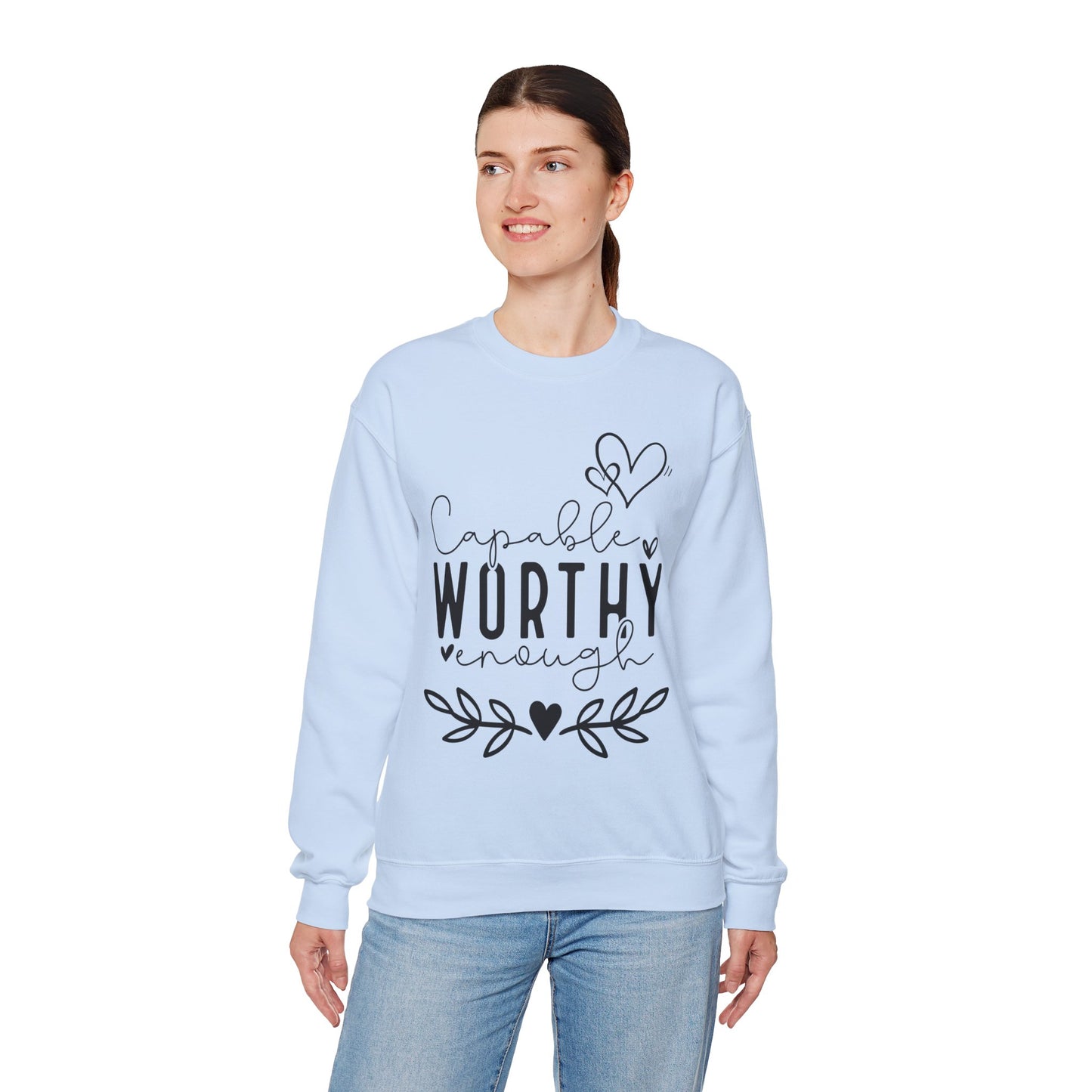 Capable & Worthy Unisex Crewneck Sweatshirt