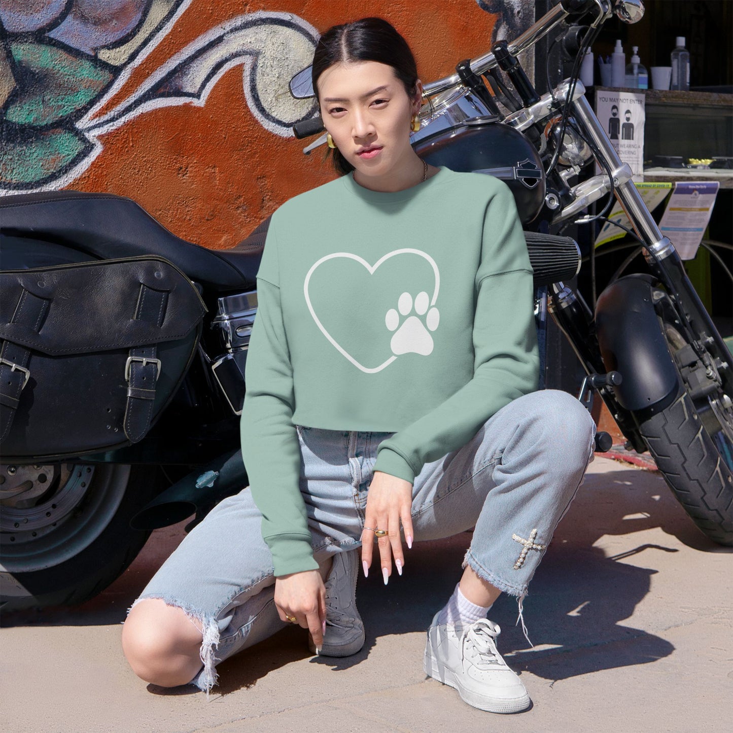 Pet Lover's Cropped Sweatshirt