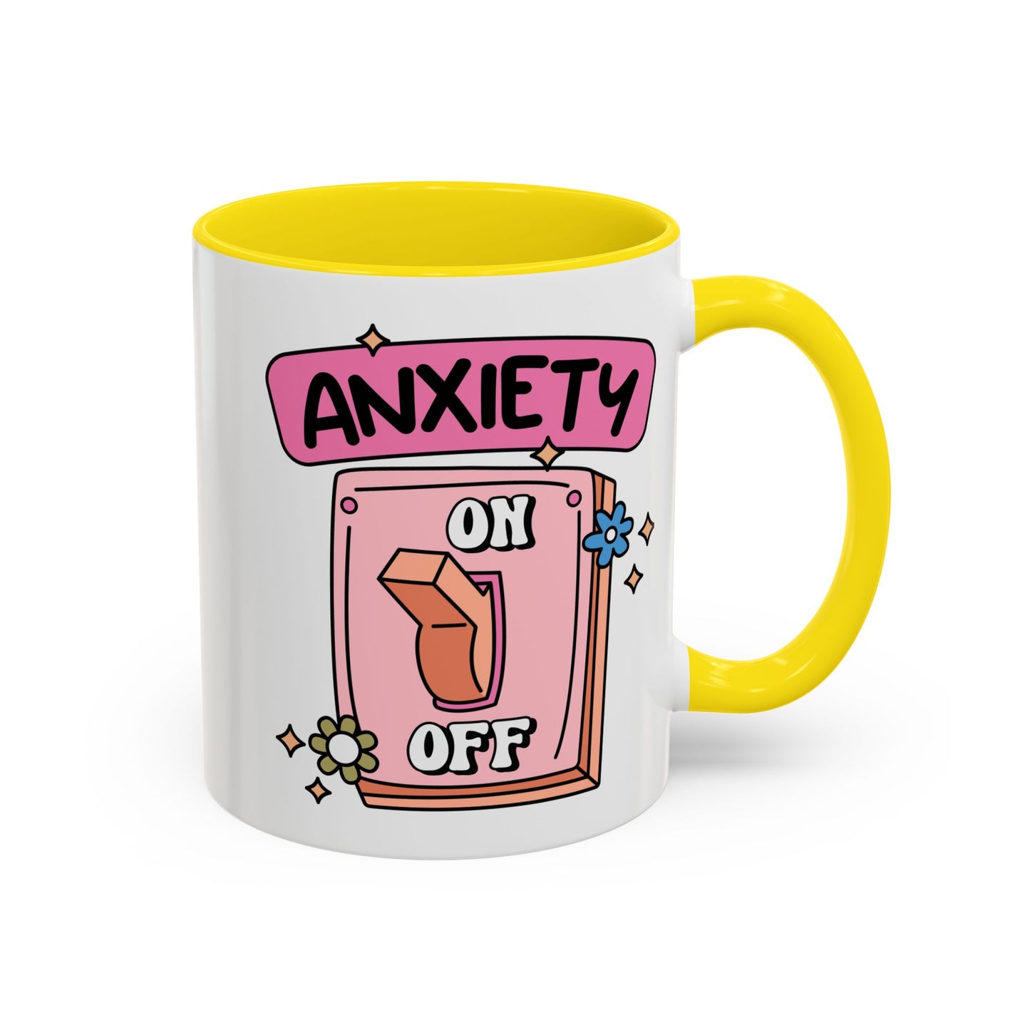 Anxiety On/Off Accent Coffee Mug
