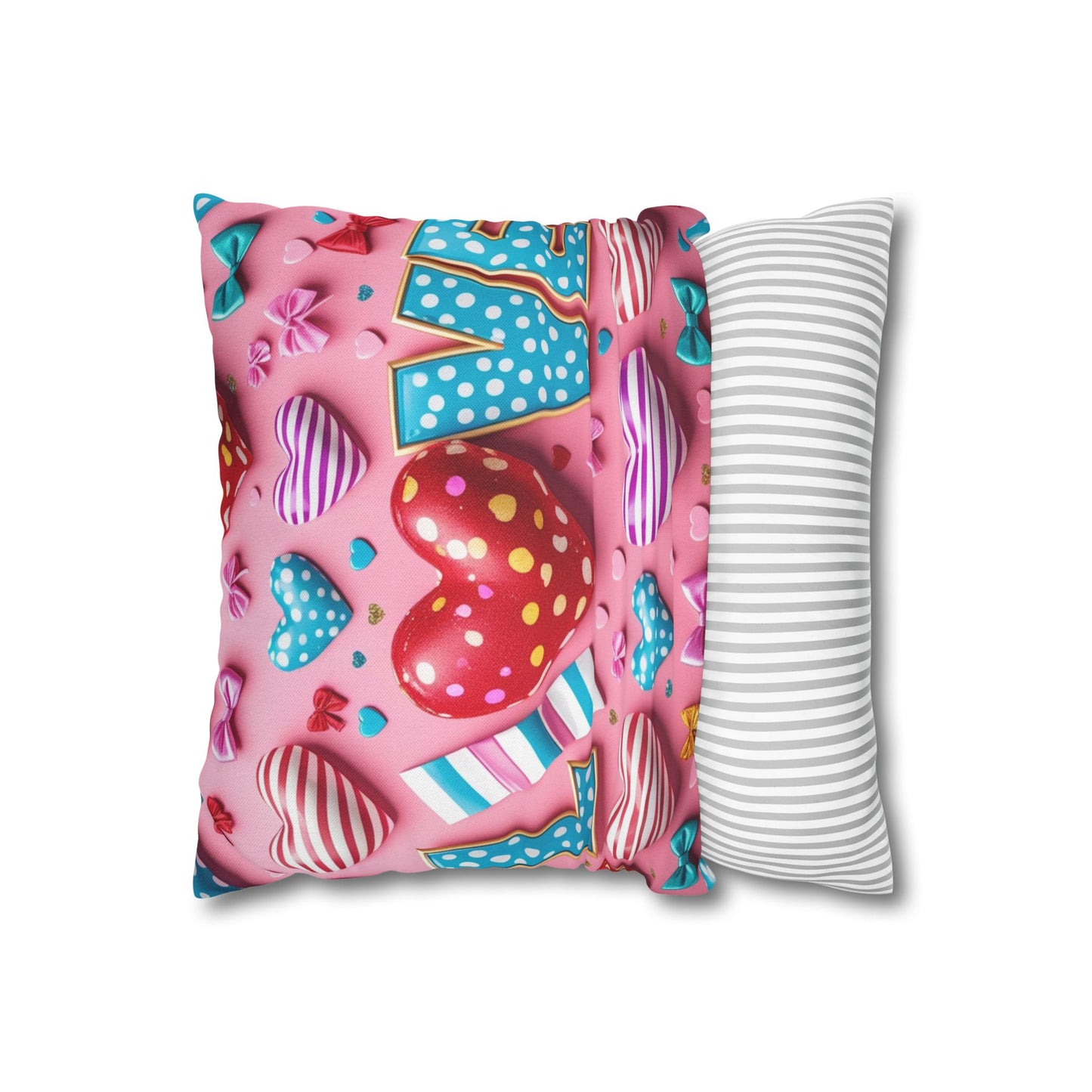 Colorful Love Heart Pillowcase