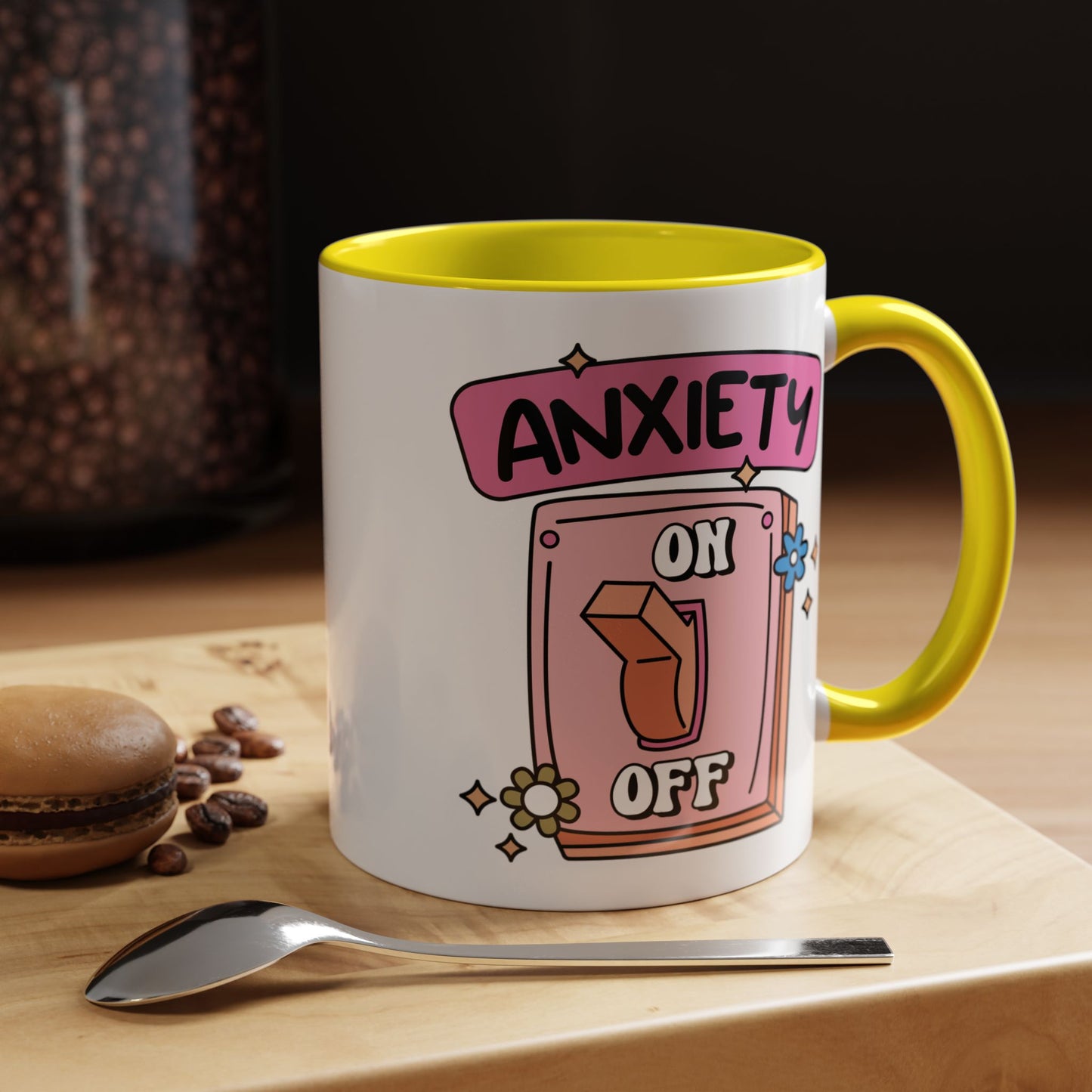 Anxiety On/Off Accent Coffee Mug