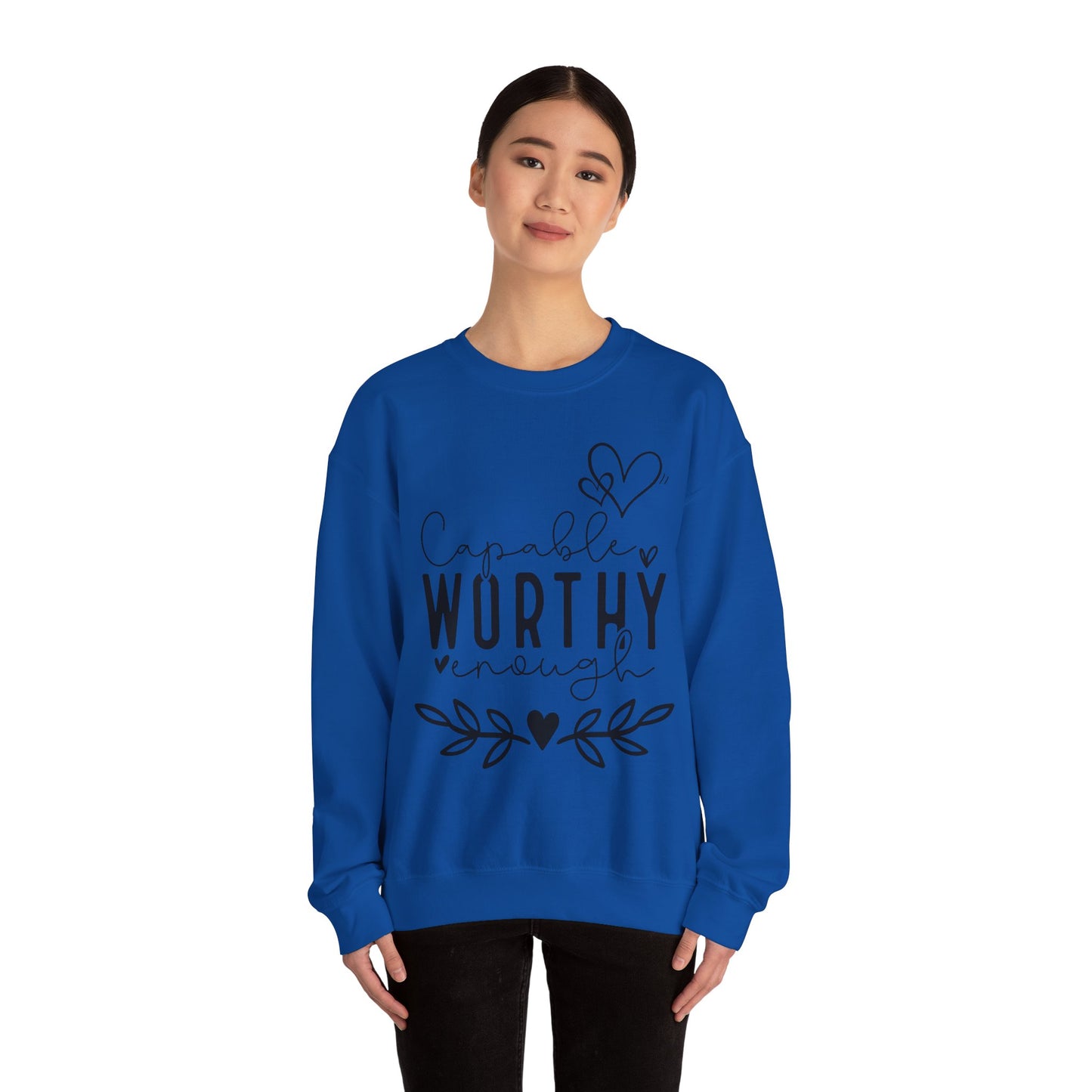 Capable & Worthy Unisex Crewneck Sweatshirt