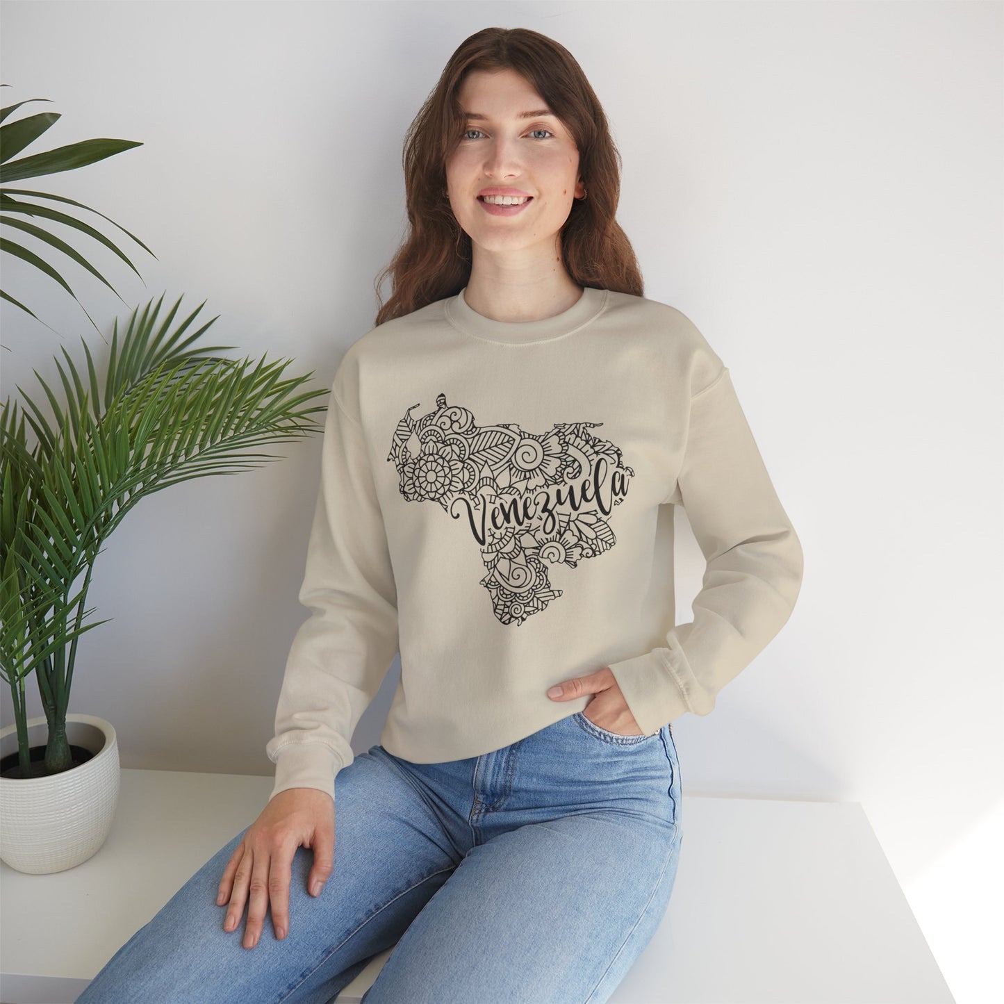 Venezuela Map Crewneck Sweatshirt