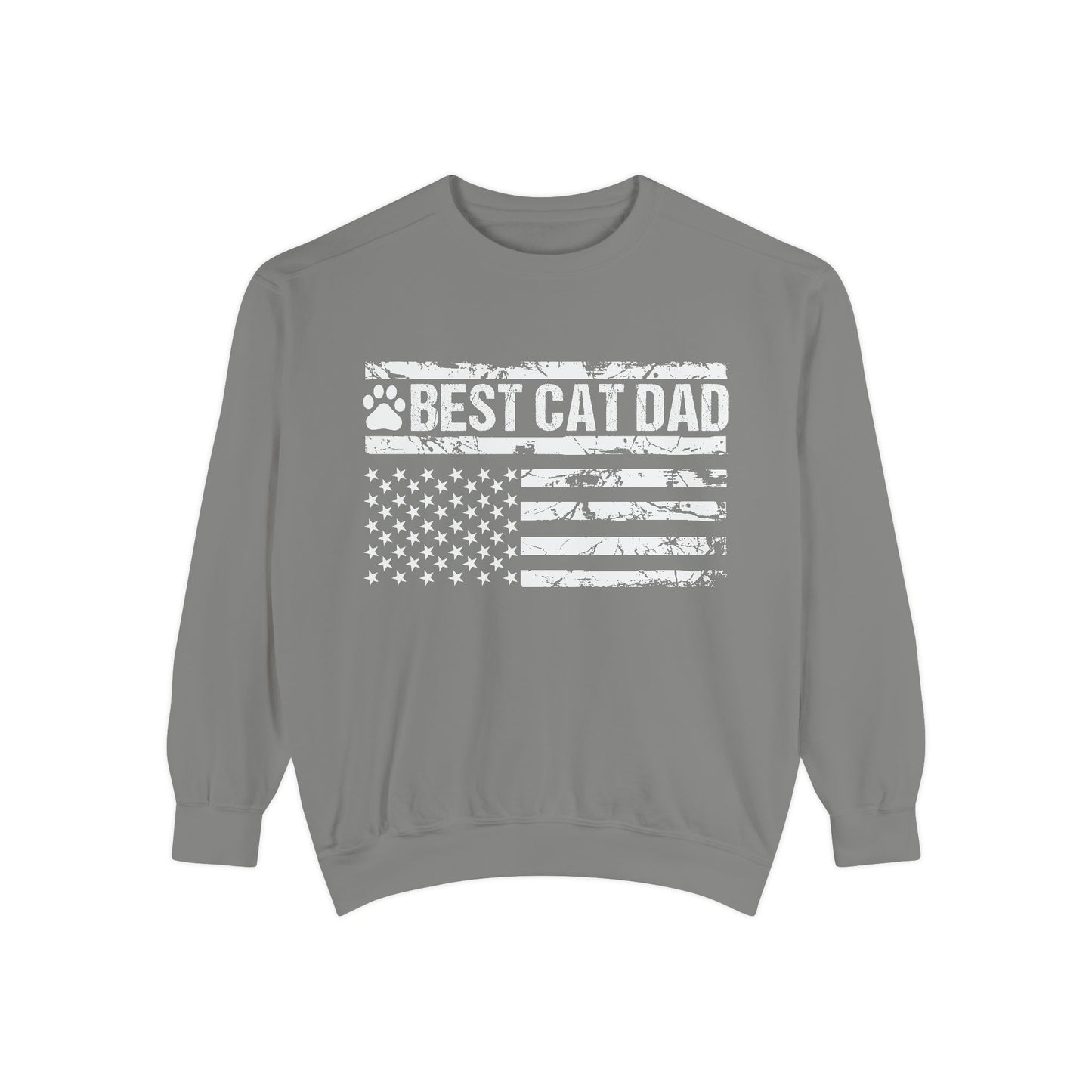 Best Cat Dad Unisex Garment-Dyed Sweatshirt