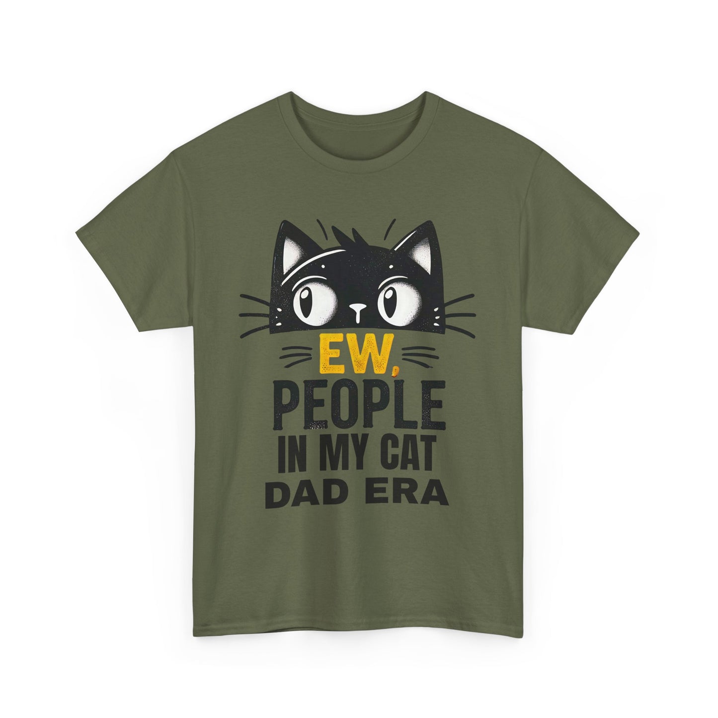 PEOPLE IN MY CAT DAD ERA Unisex Heavy Cotton Tee