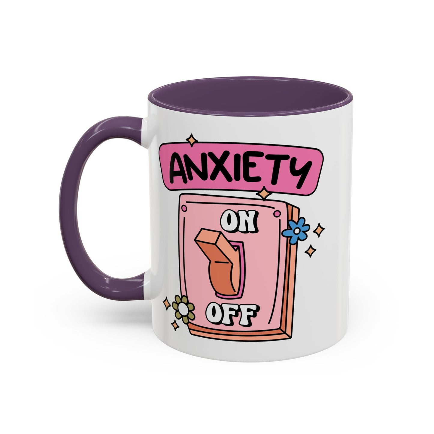 Anxiety On/Off Accent Coffee Mug