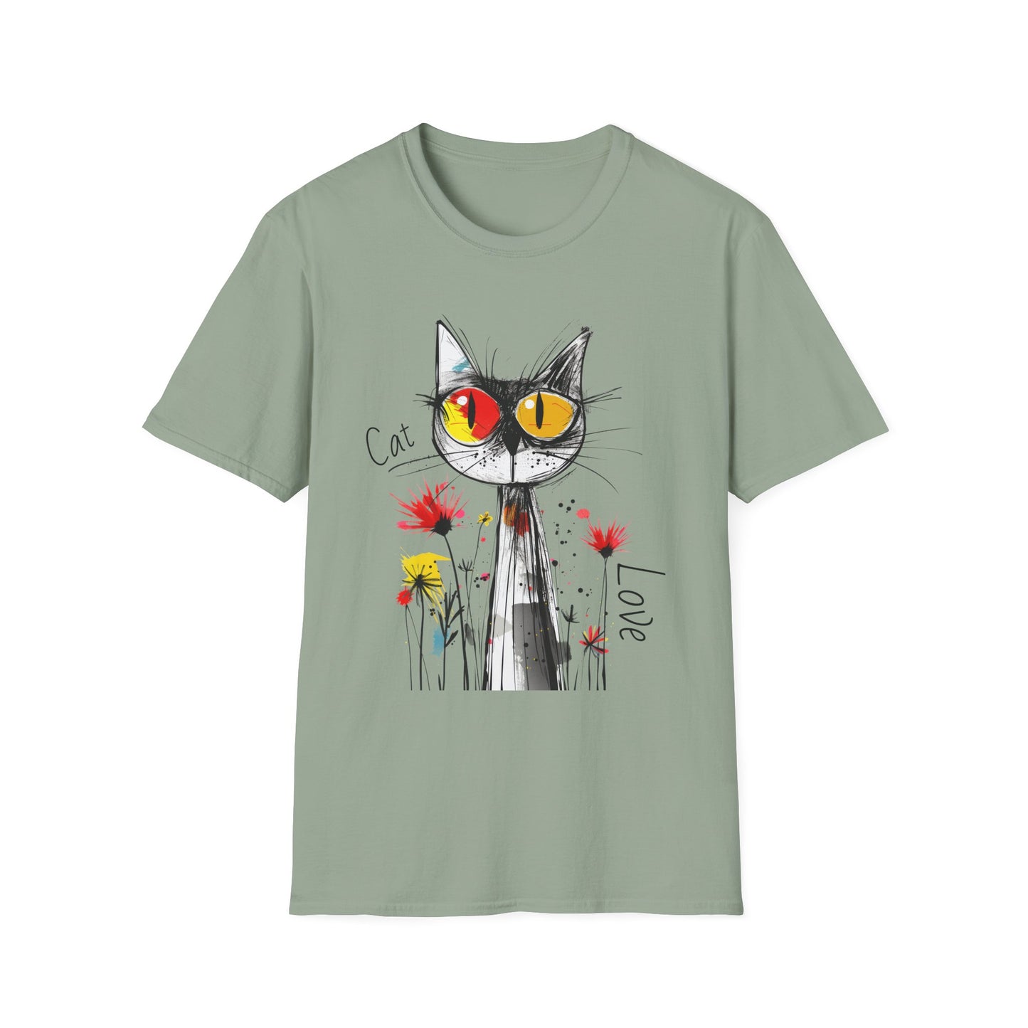 Cat Love Unisex Softstyle T-Shirt