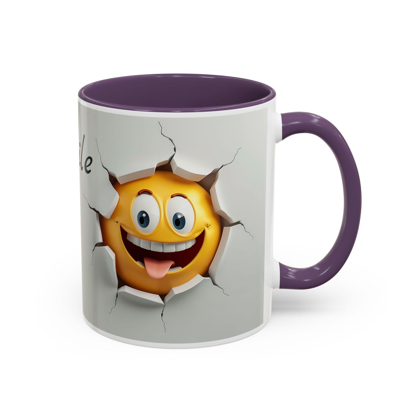 Funny Smile Accent Coffee Mug