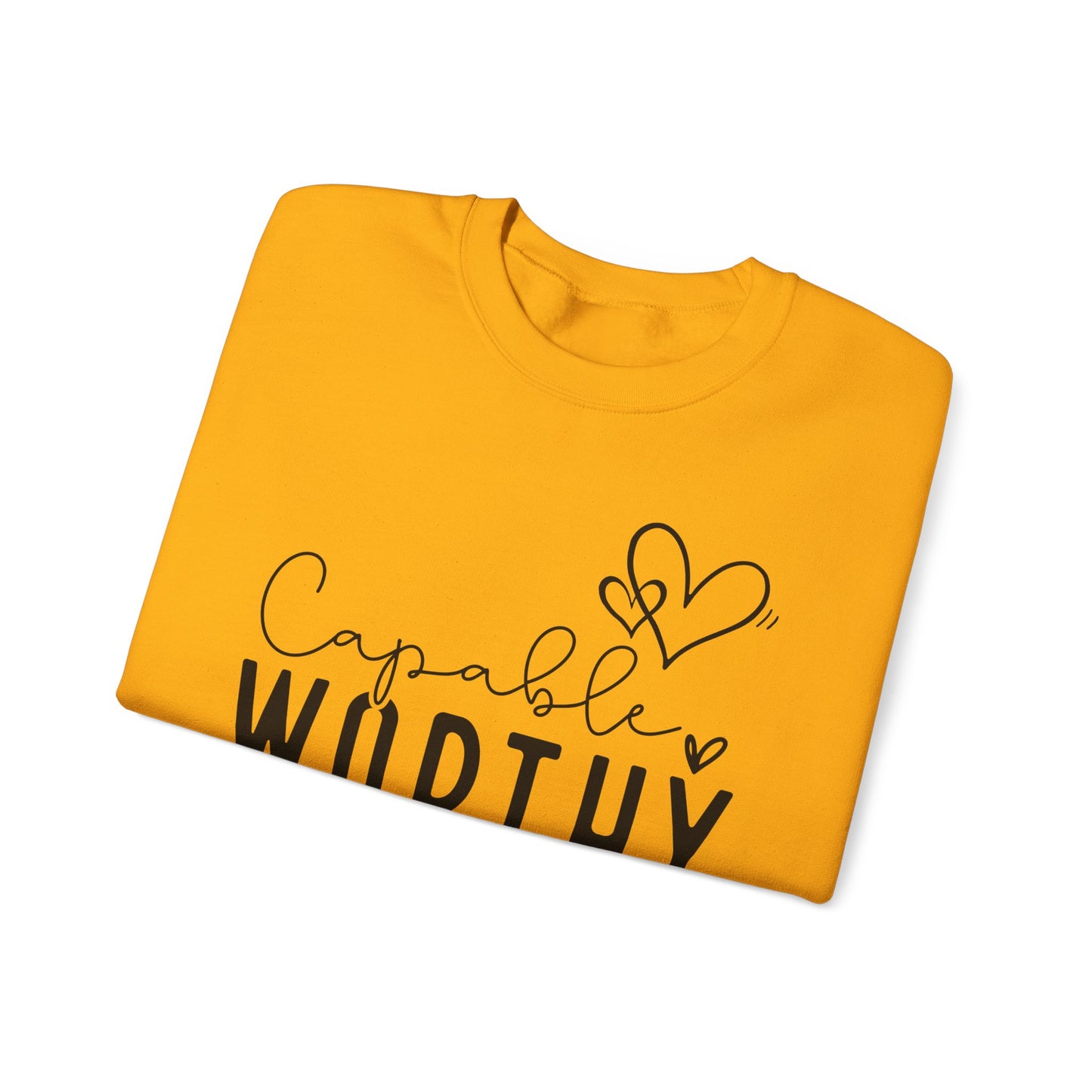 Capable & Worthy Unisex Crewneck Sweatshirt