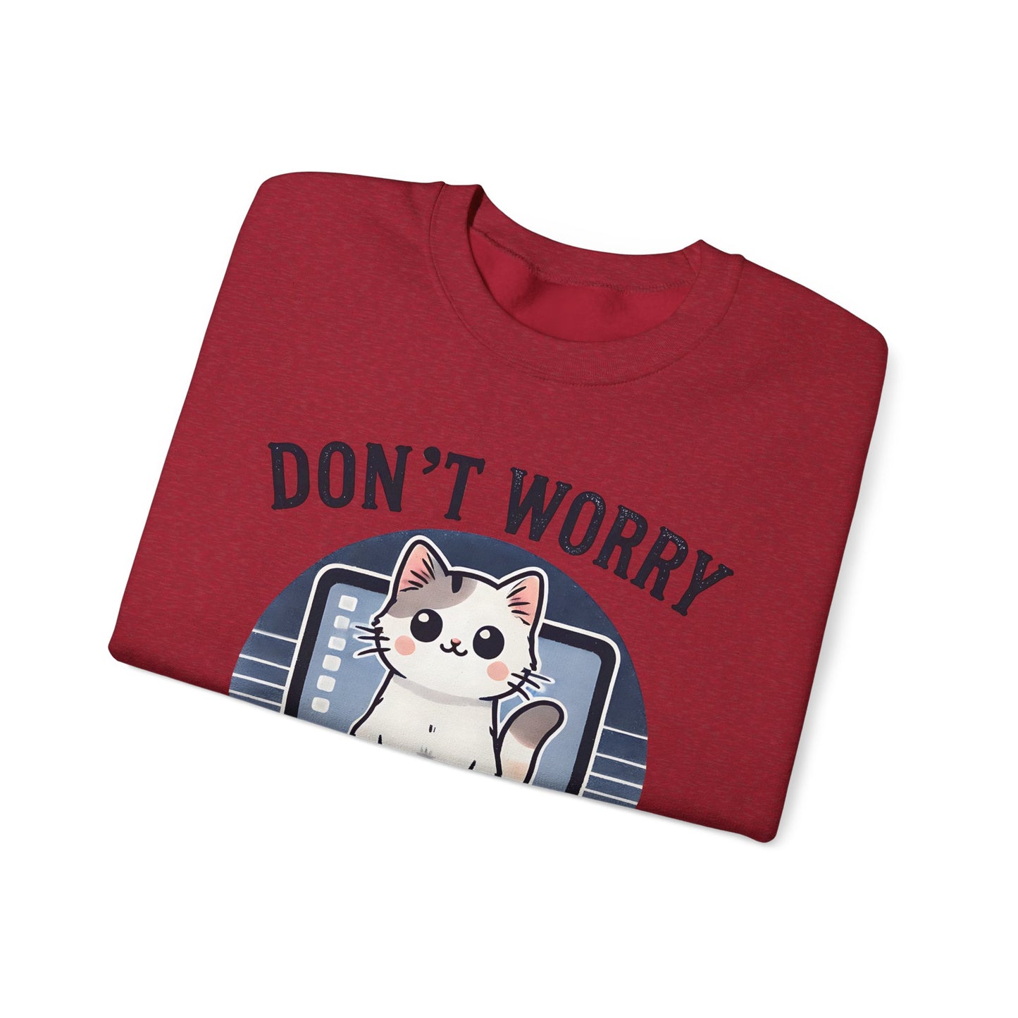 Cat Tech Support Crewneck Sweatshirt