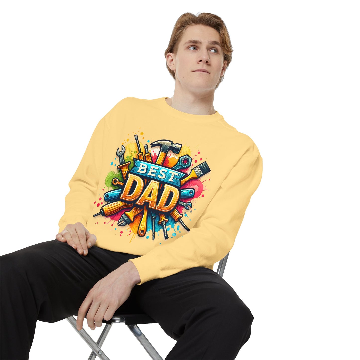 Best Dad Garment-Dyed Sweatshirt