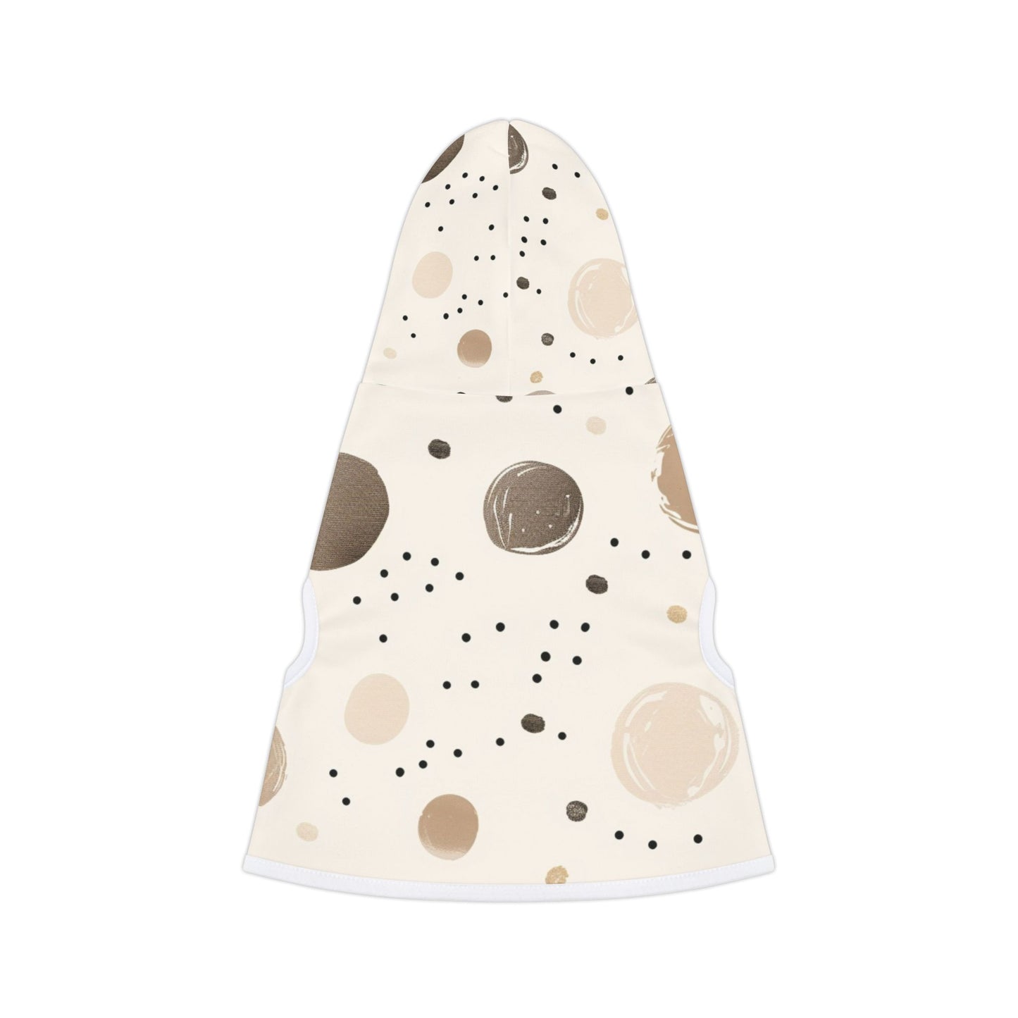 Stylish Pet Hoodie with Abstract Polka Dot Design