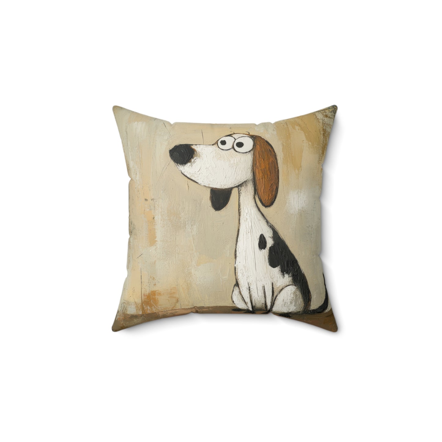 Playful Pet-Themed Square Pillow