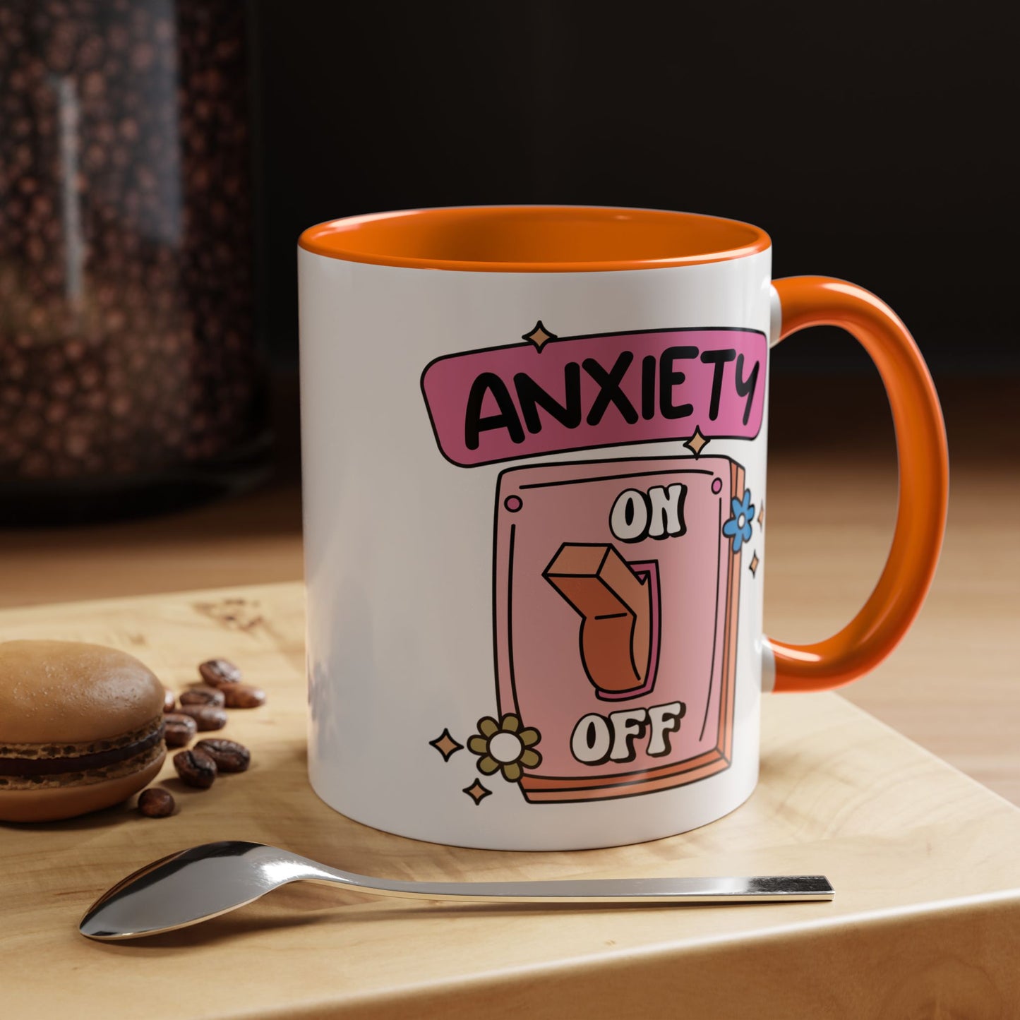 Anxiety On/Off Accent Coffee Mug