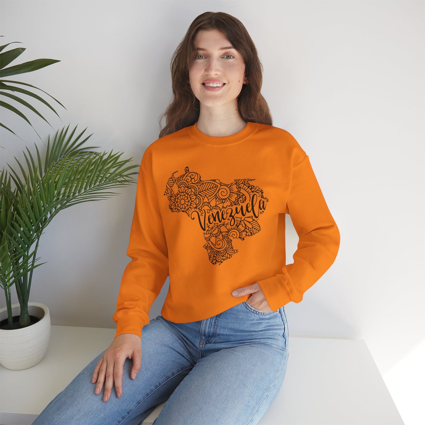 Venezuela Map Crewneck Sweatshirt