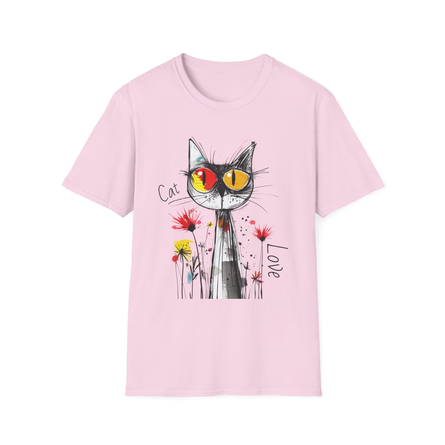 Cat Love Unisex Softstyle T-Shirt