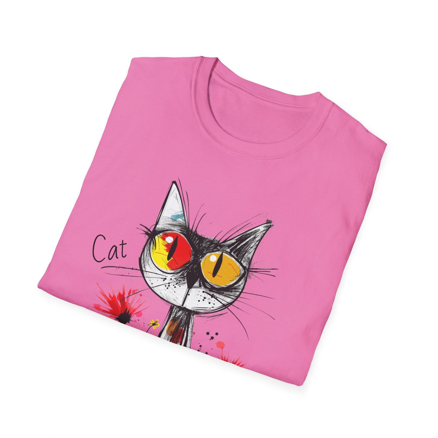 Cat Love Unisex Softstyle T-Shirt