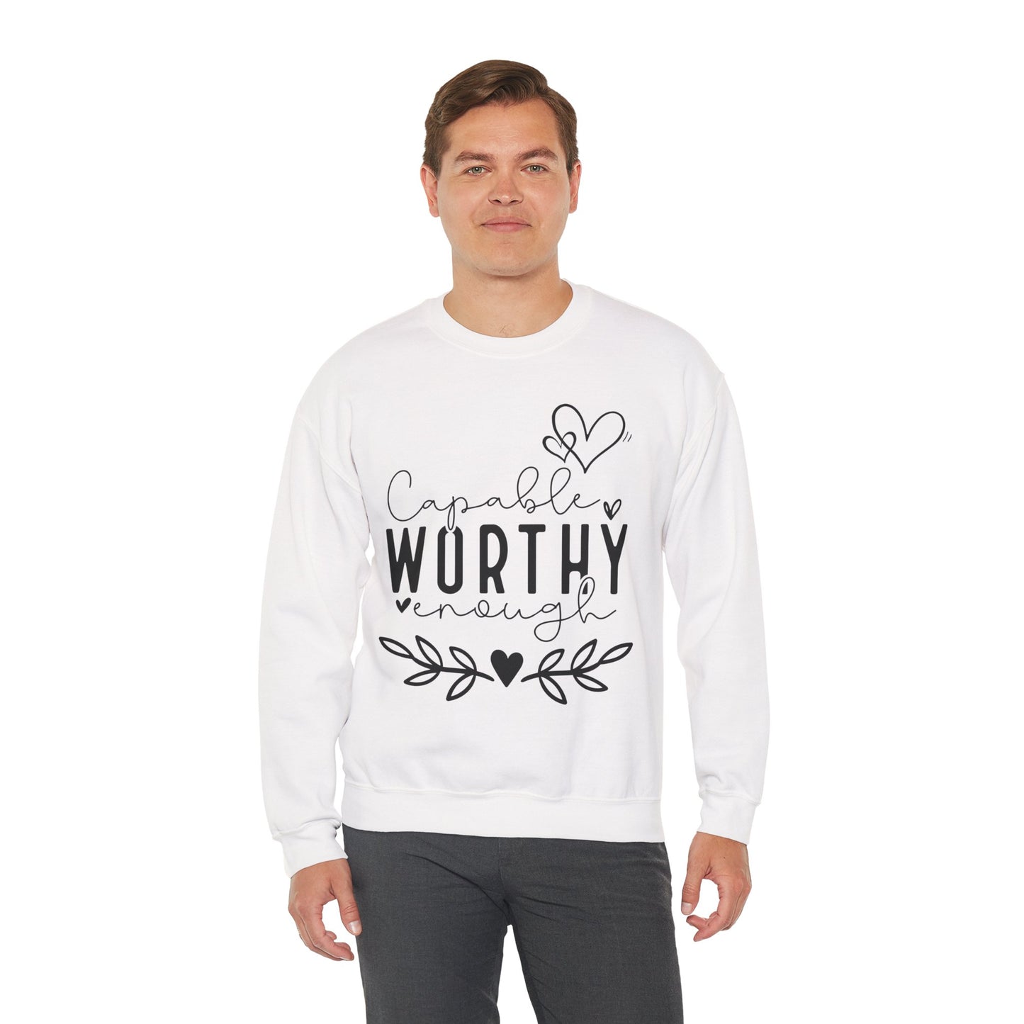 Capable & Worthy Unisex Crewneck Sweatshirt