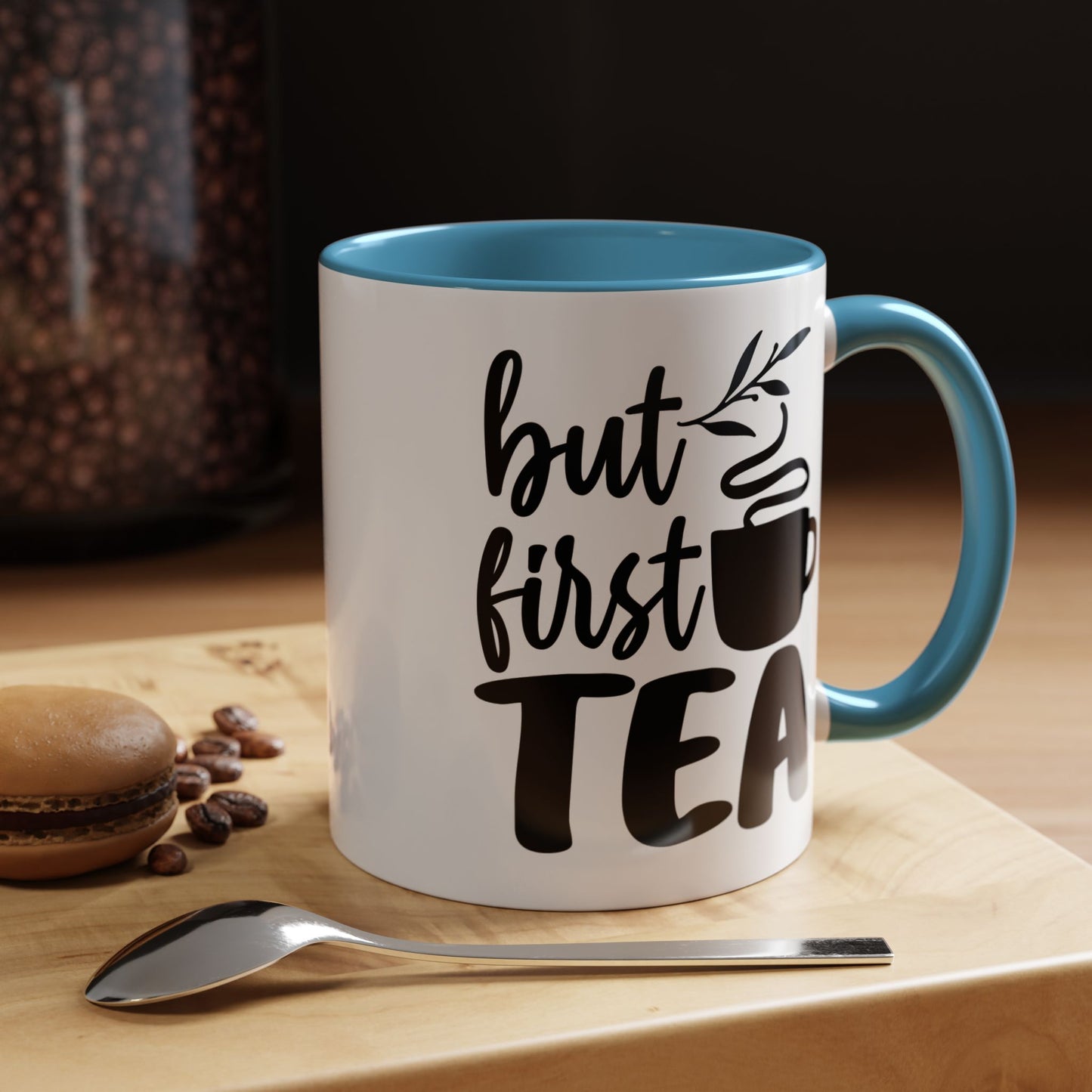 But First Tea Accent Coffee Mug