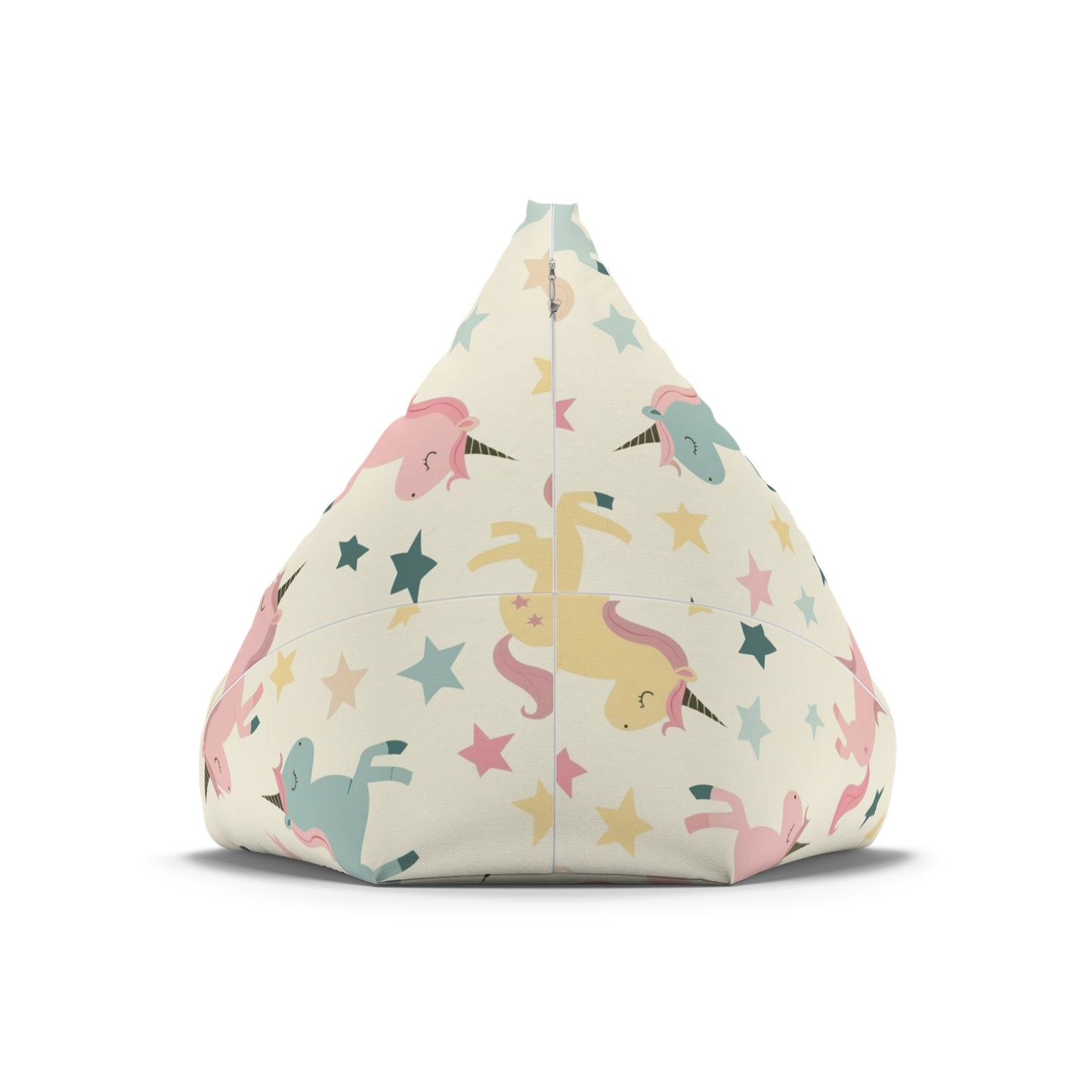 Unicorn-Themed Bean Bag Chair Cover for Kids' Playroom