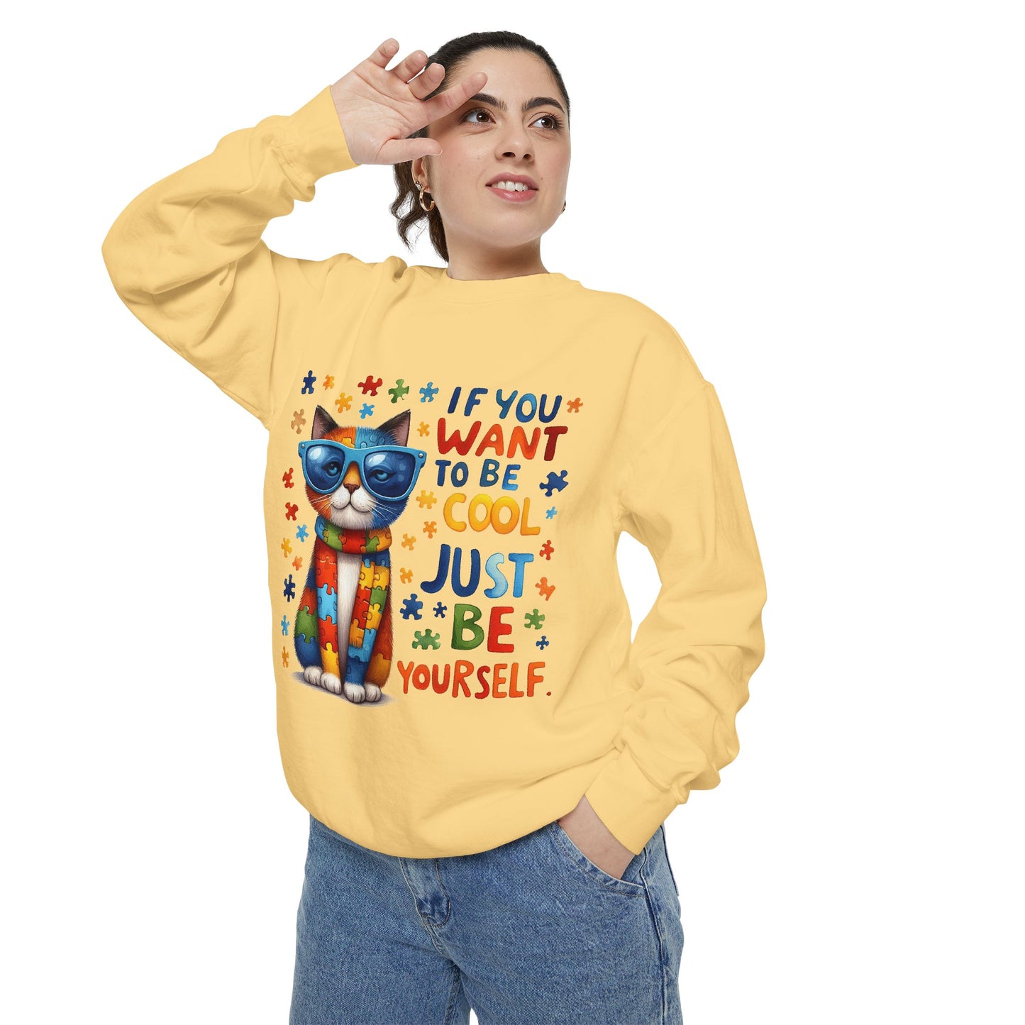 Cool Cat Inspirational Sweatshirt