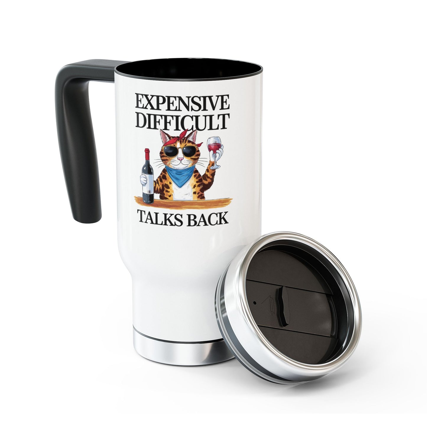Funny Cat Travel Mug