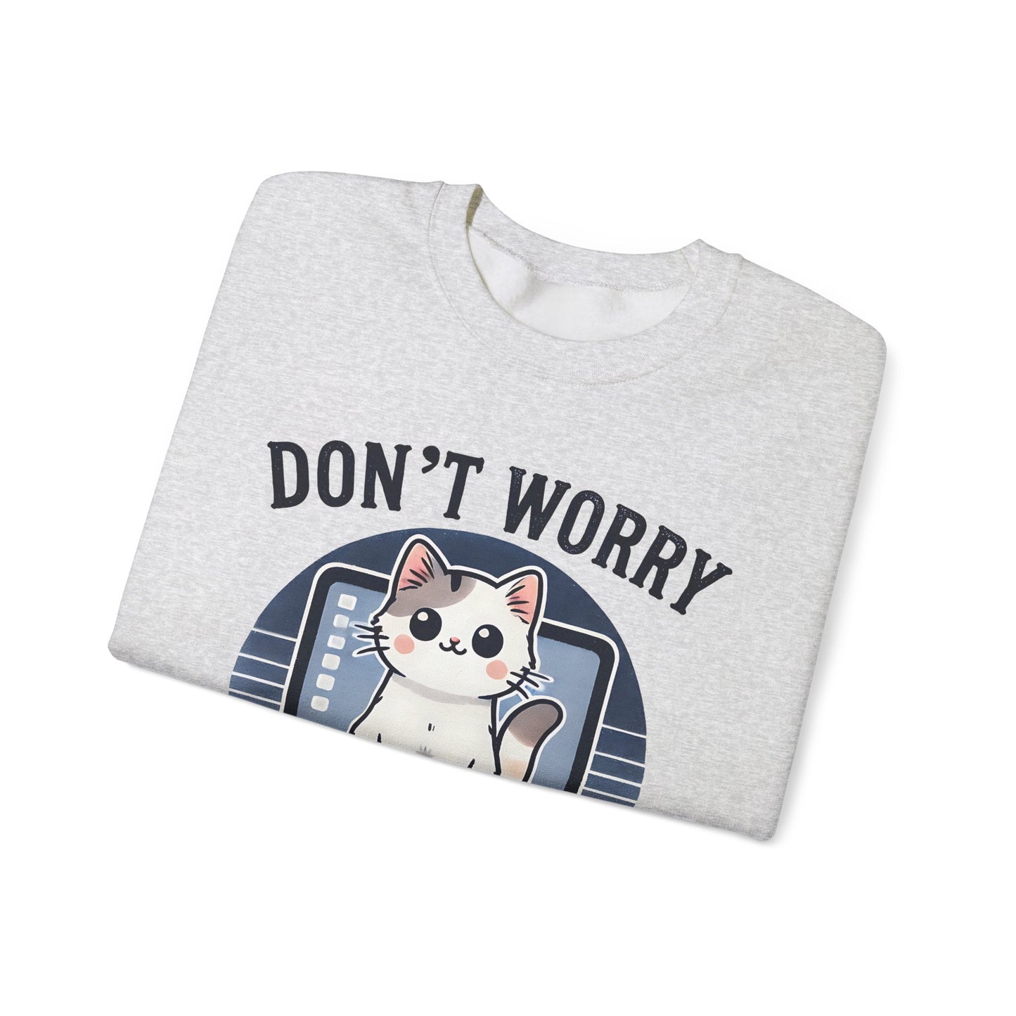 Cat Tech Support Crewneck Sweatshirt