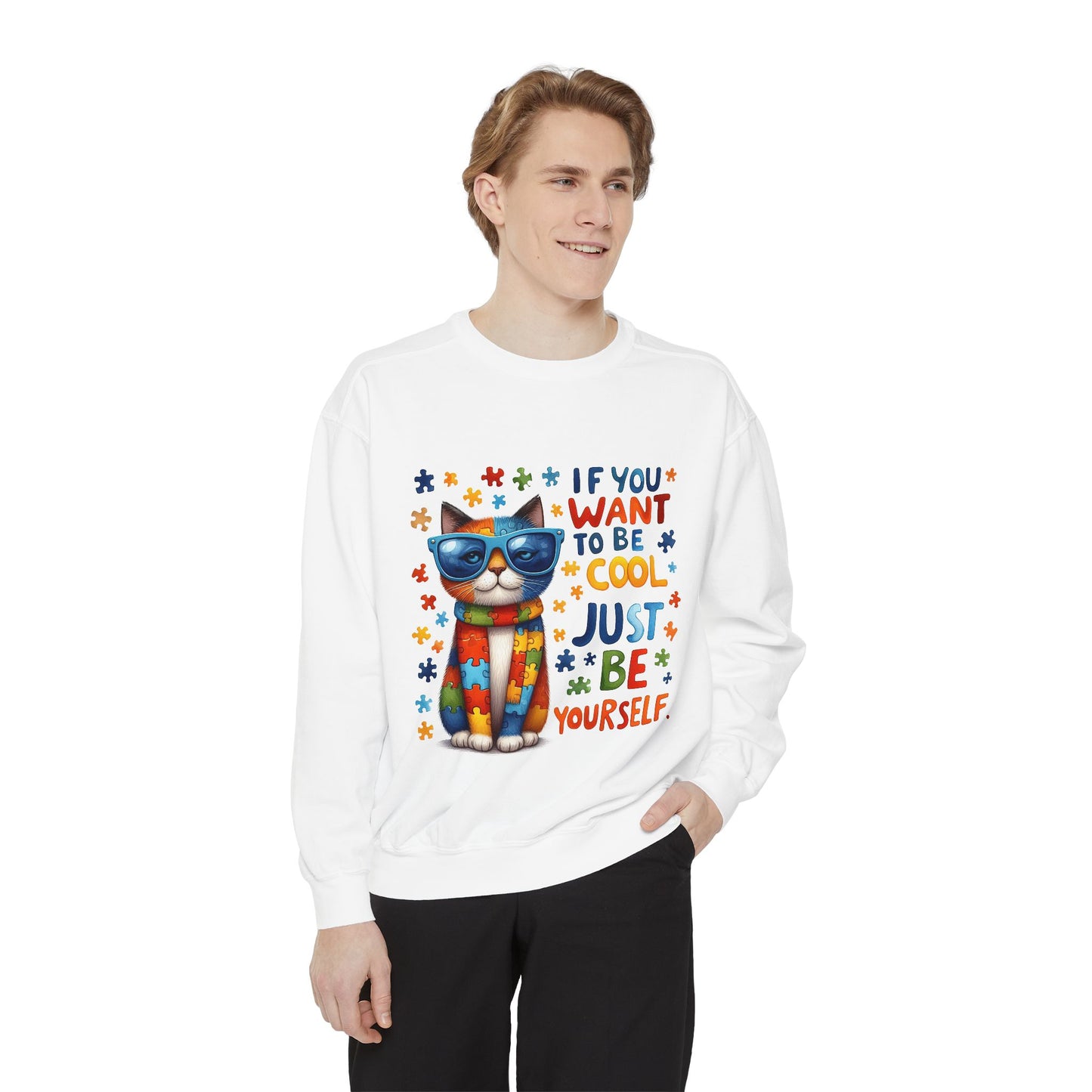 Cool Cat Inspirational Sweatshirt