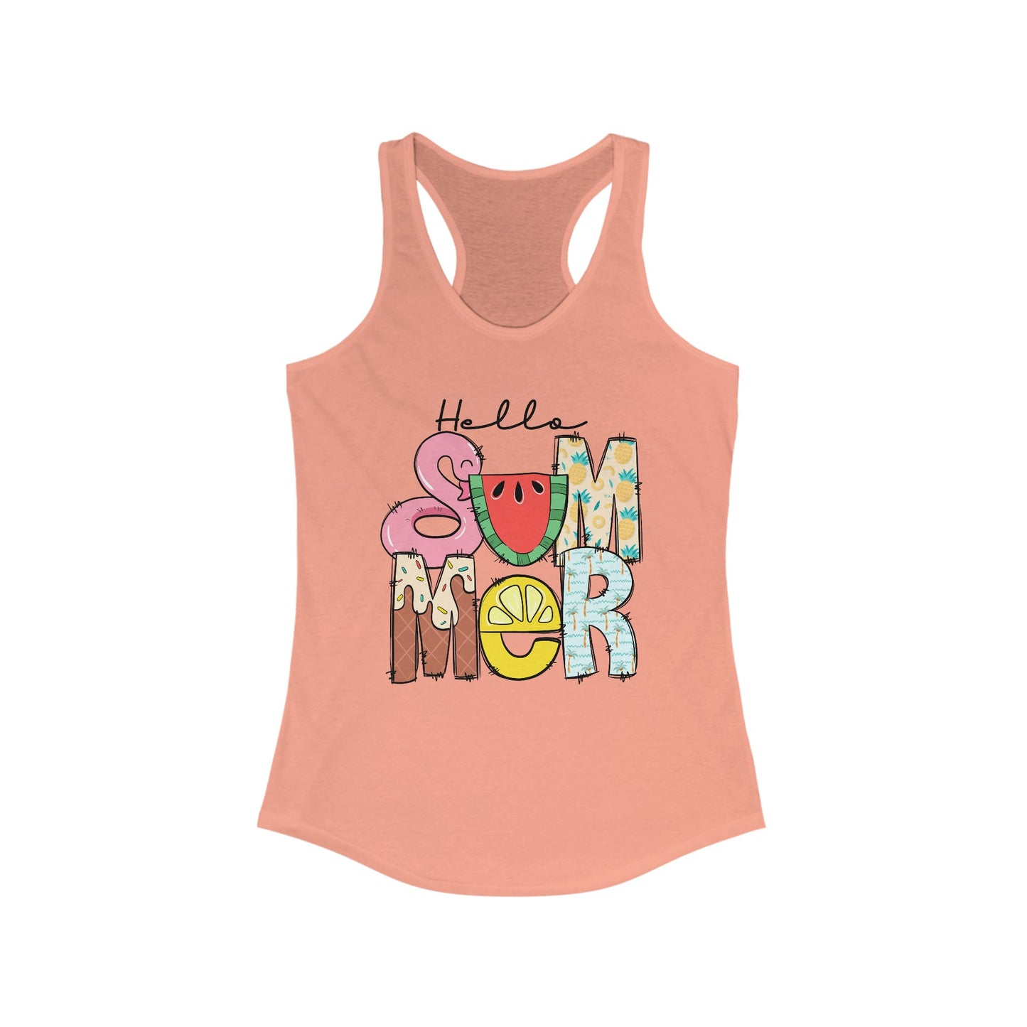 Hello Summer Women's Racerback Tank