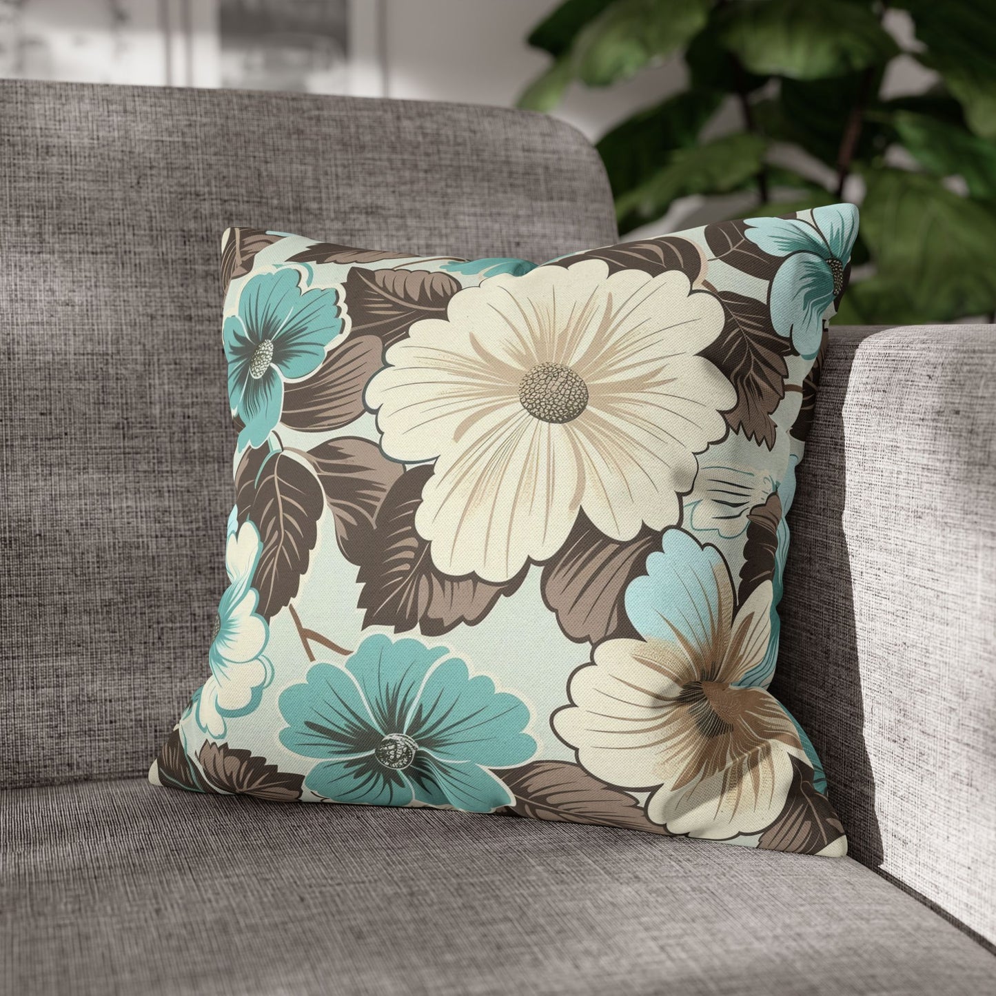 Floral Decorative Pillowcase