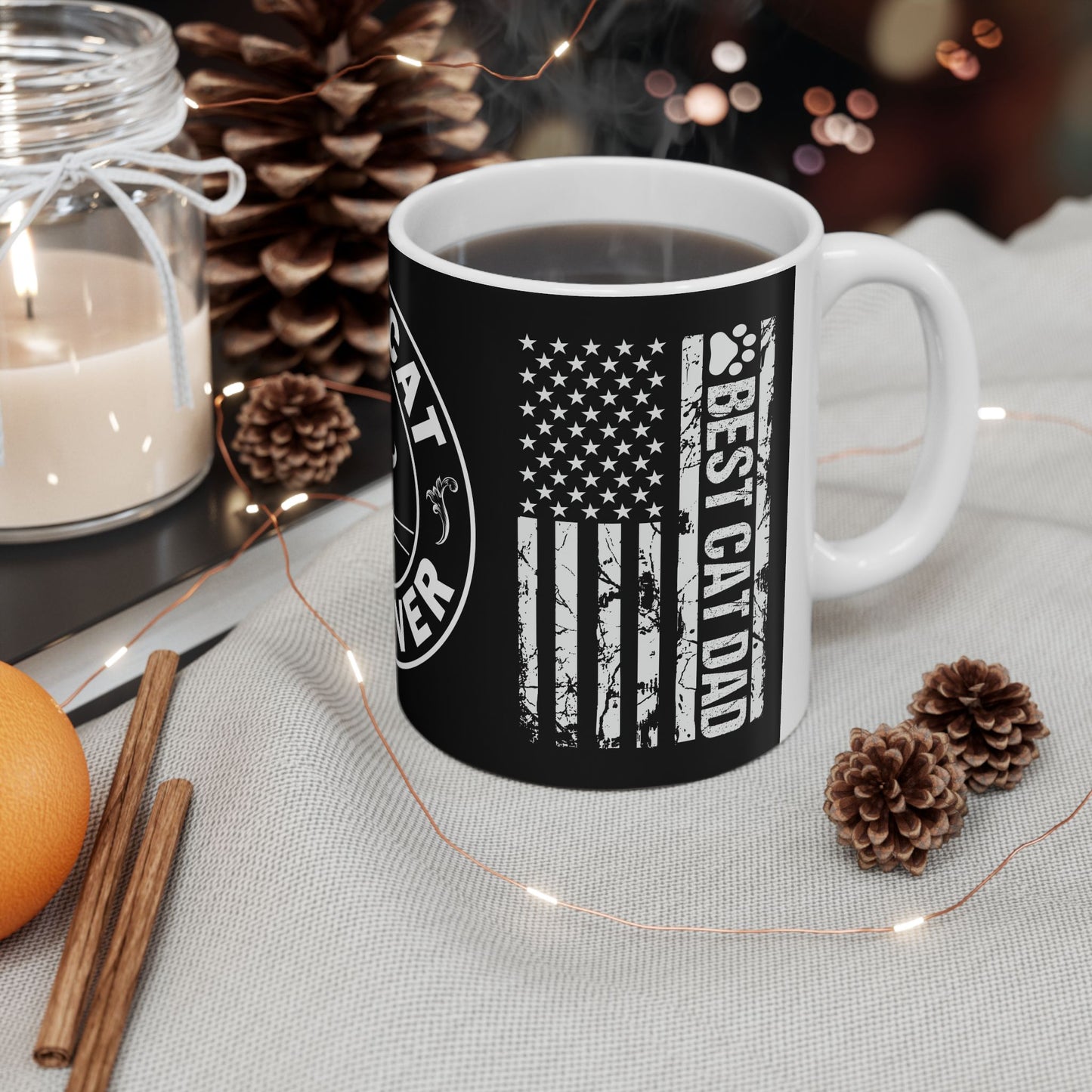 Best Cat Dad Ever Ceramic Mug