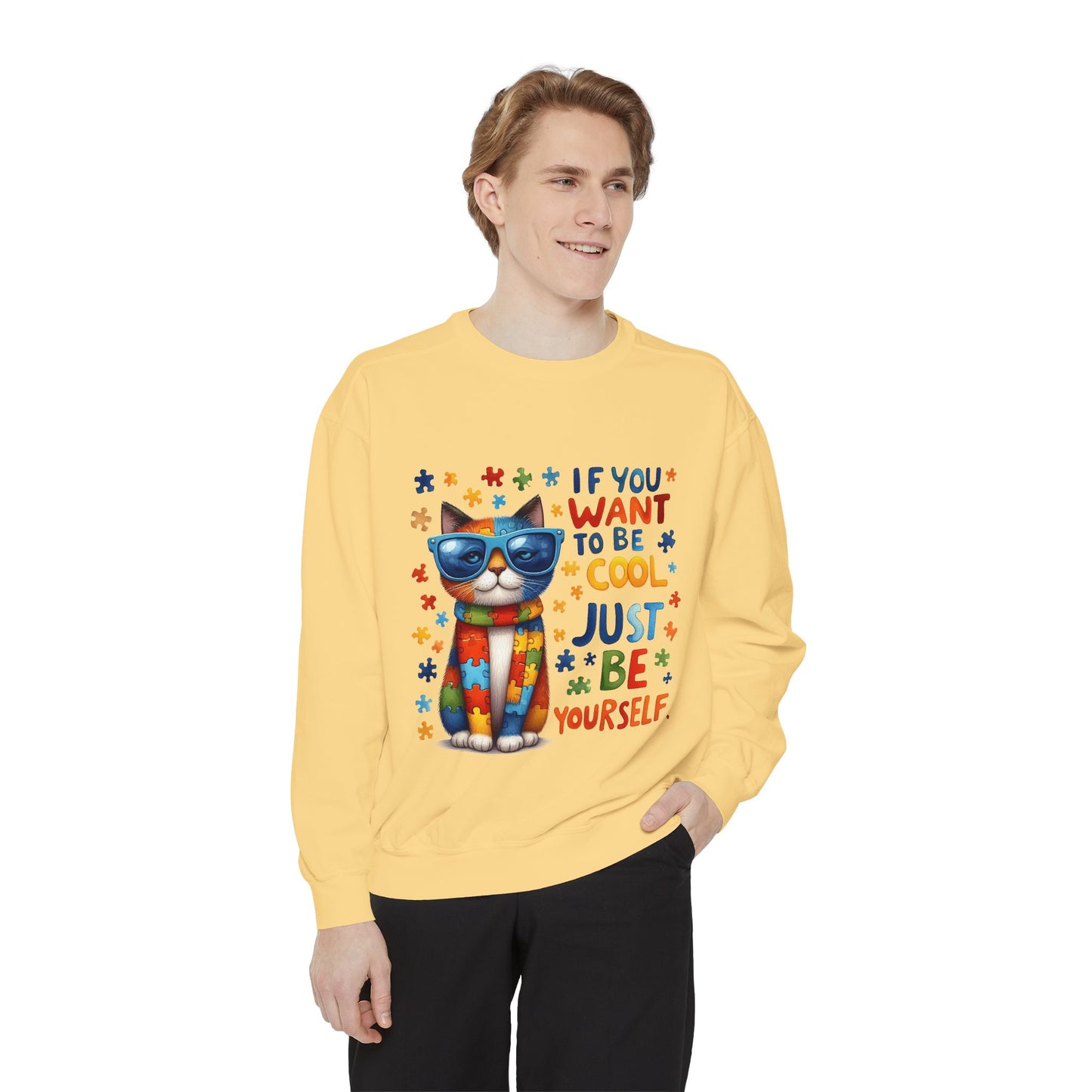 Cool Cat Inspirational Sweatshirt