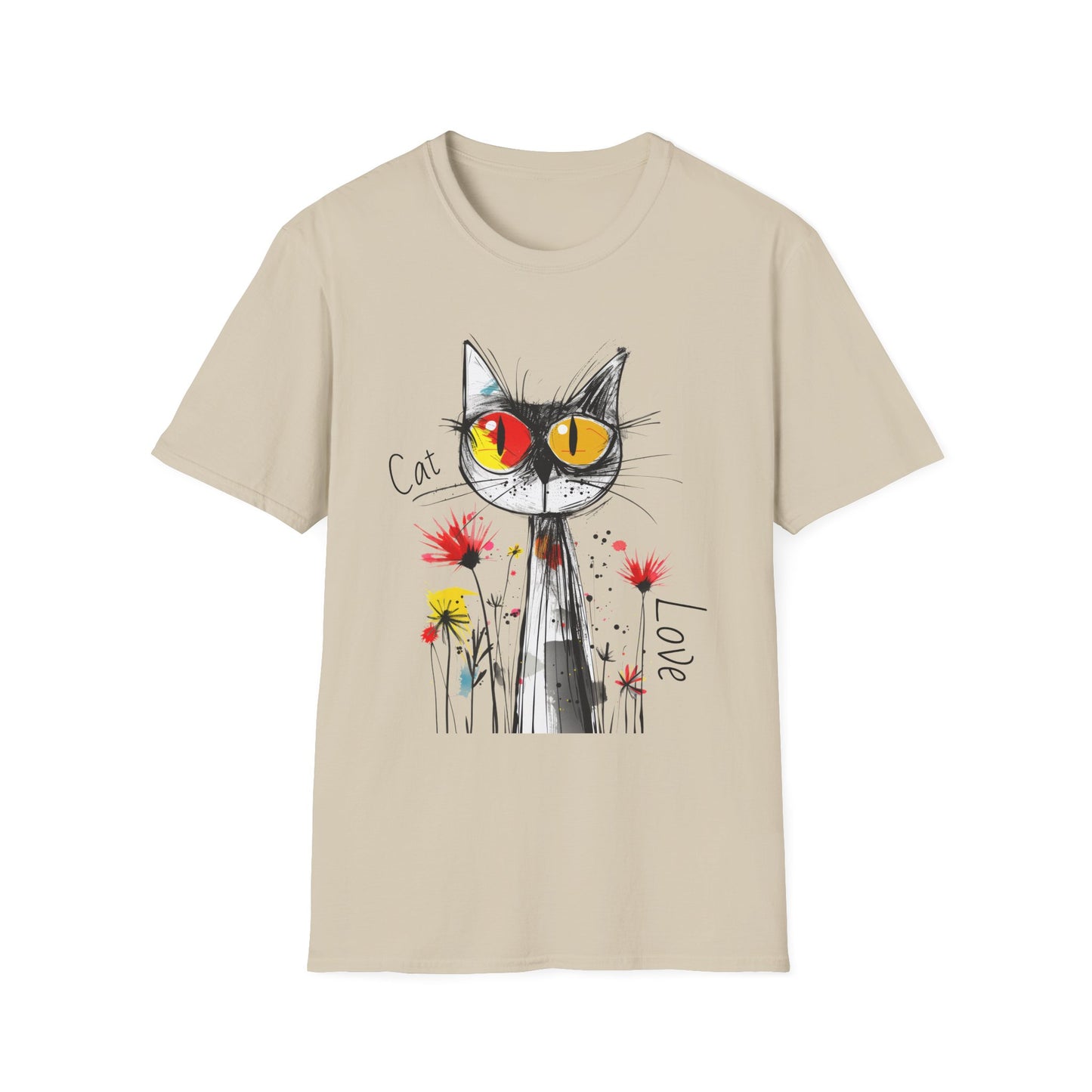 Cat Love Unisex Softstyle T-Shirt