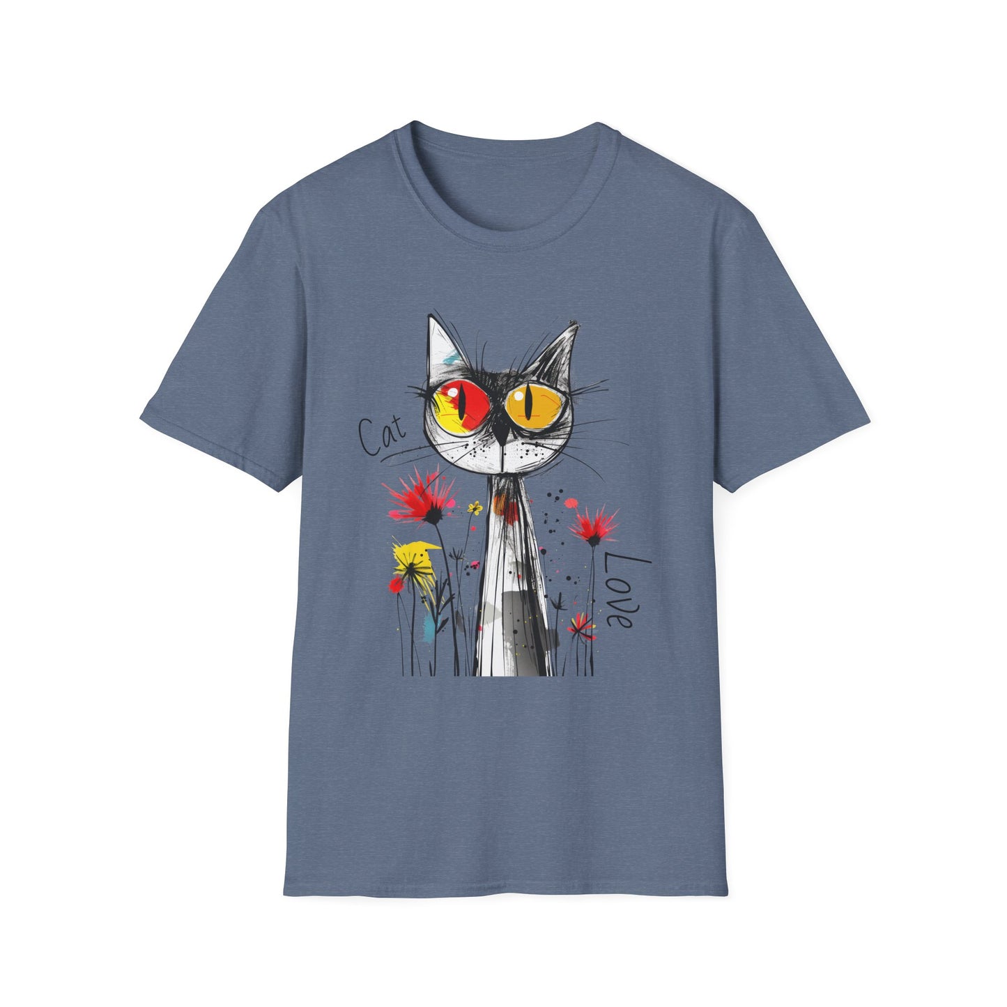 Cat Love Unisex Softstyle T-Shirt