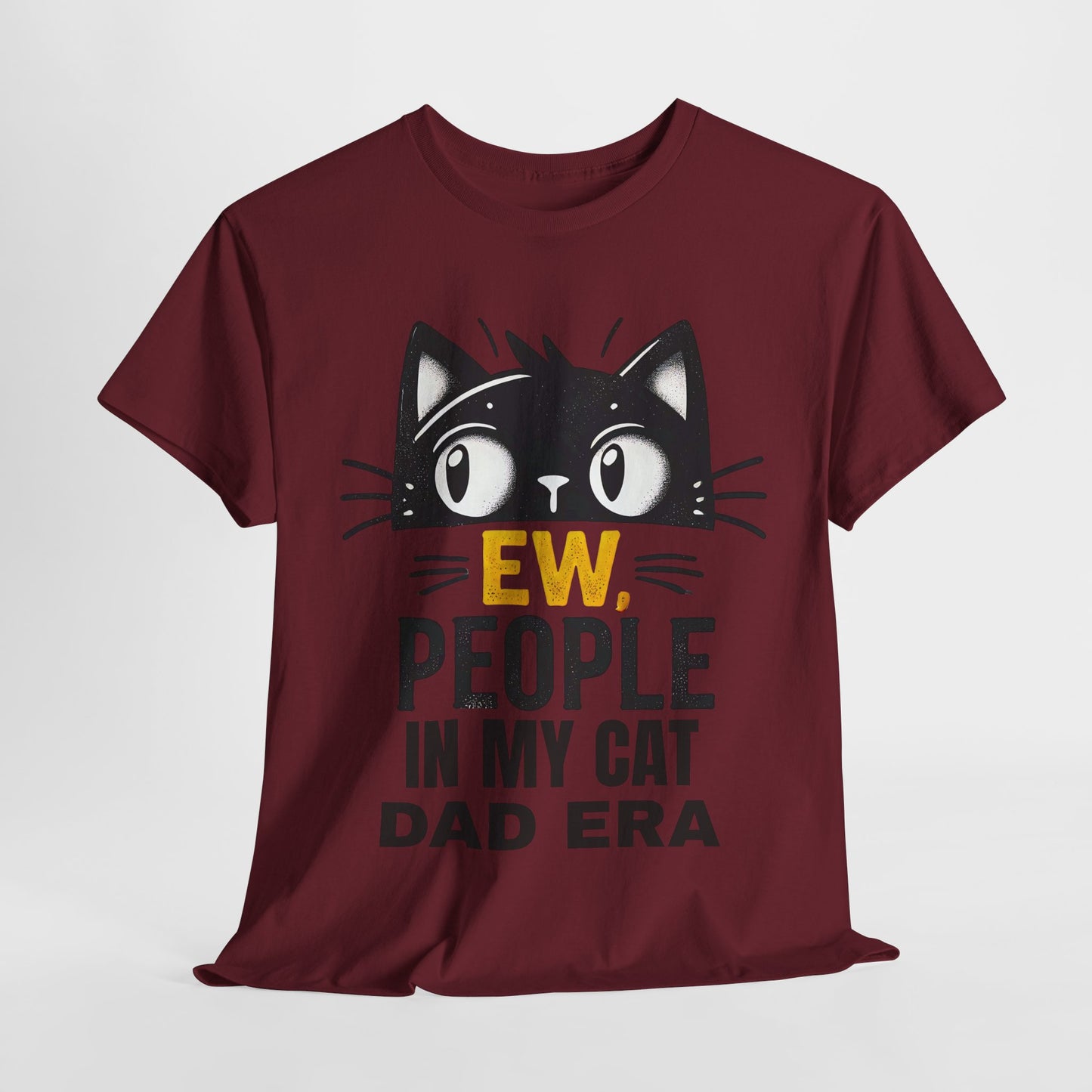 PEOPLE IN MY CAT DAD ERA Unisex Heavy Cotton Tee