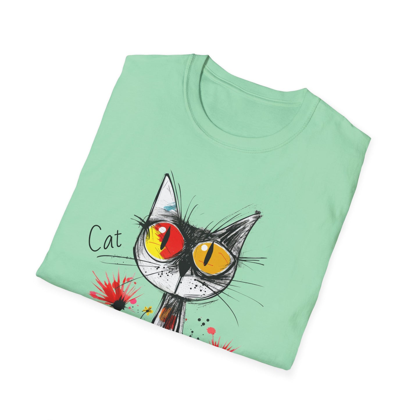 Cat Love Unisex Softstyle T-Shirt