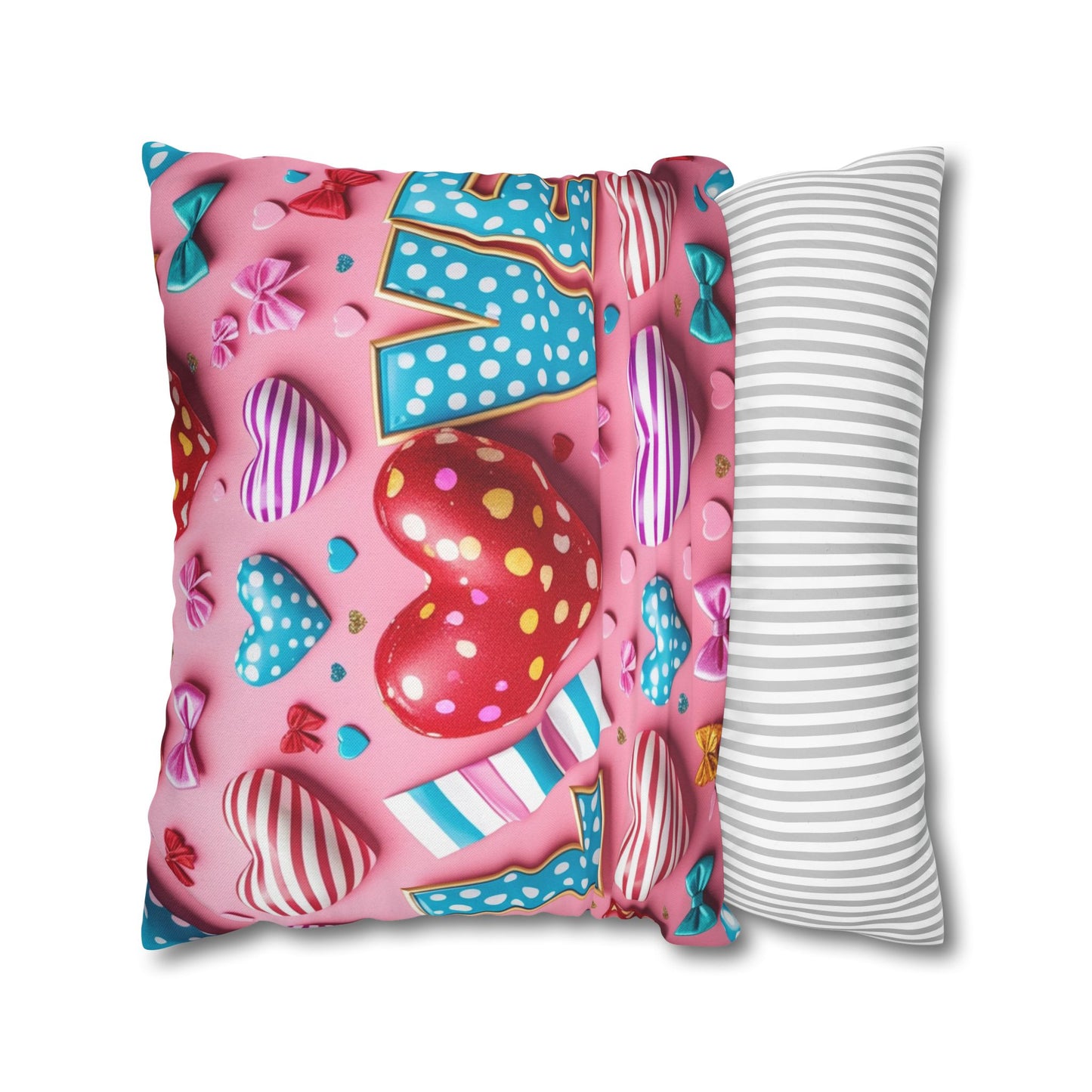 Colorful Love Heart Pillowcase