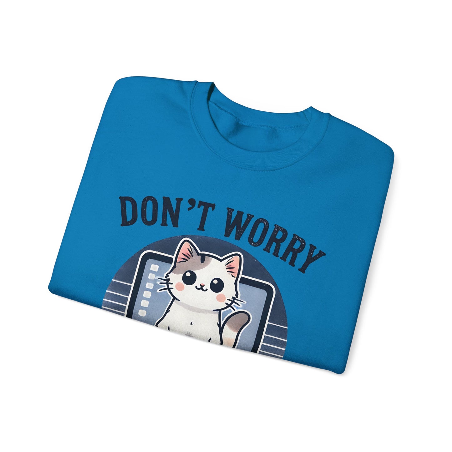Cat Tech Support Crewneck Sweatshirt