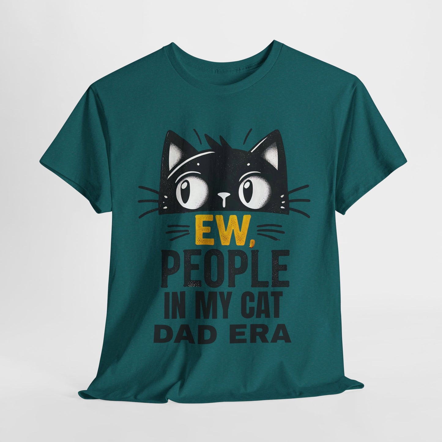 PEOPLE IN MY CAT DAD ERA Unisex Heavy Cotton Tee
