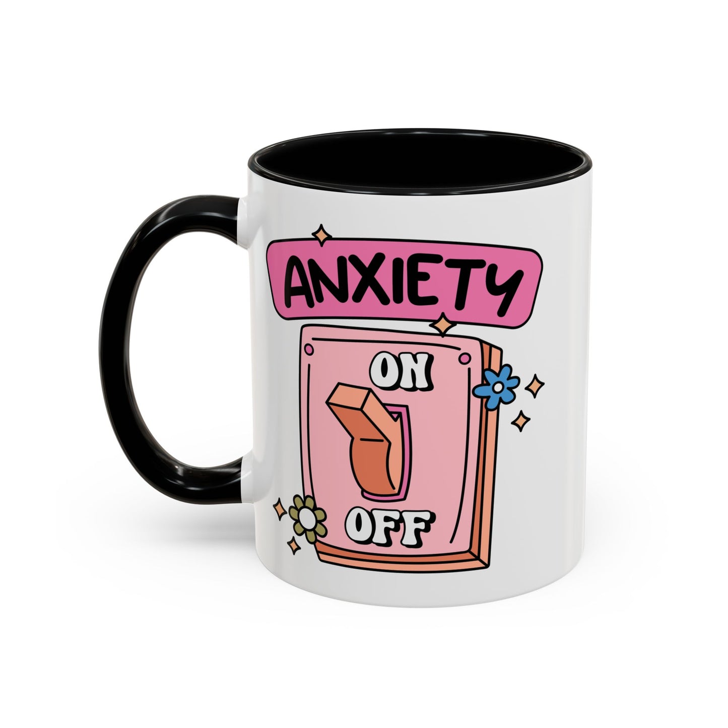Anxiety On/Off Accent Coffee Mug