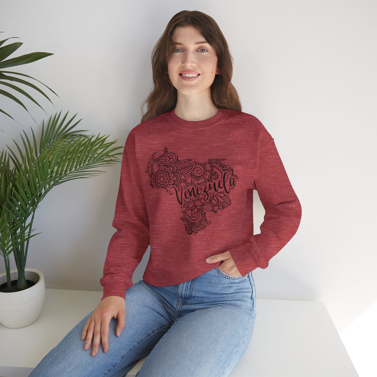 Venezuela Map Crewneck Sweatshirt
