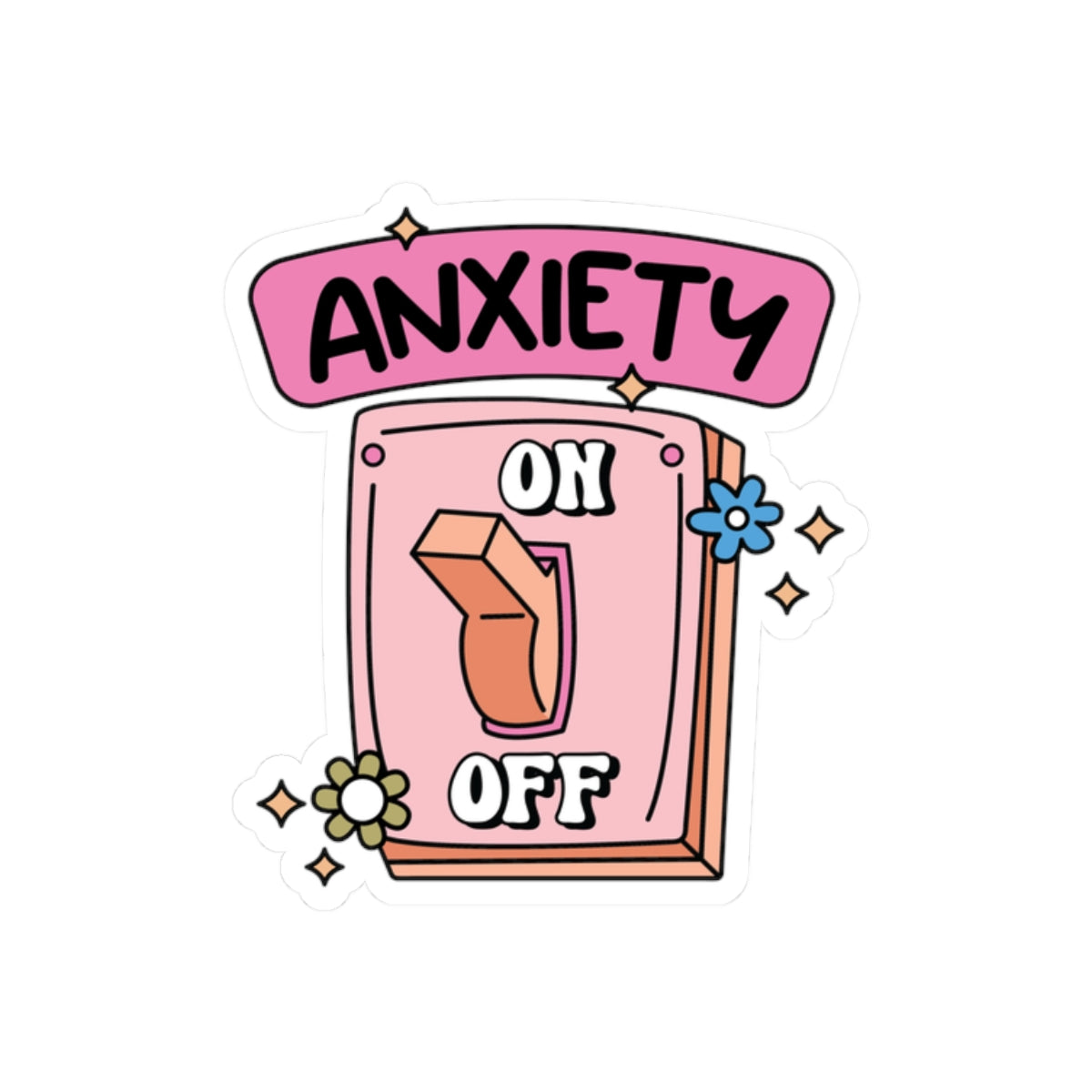 Anxiety Switch Kiss-Cut Stickers