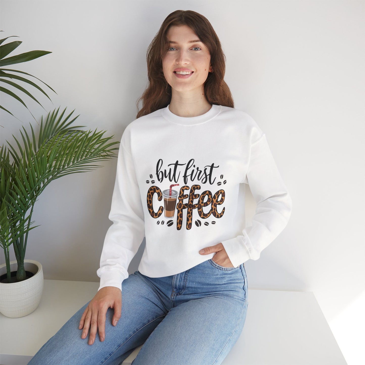 But First Coffee Crewneck Sweatshirt