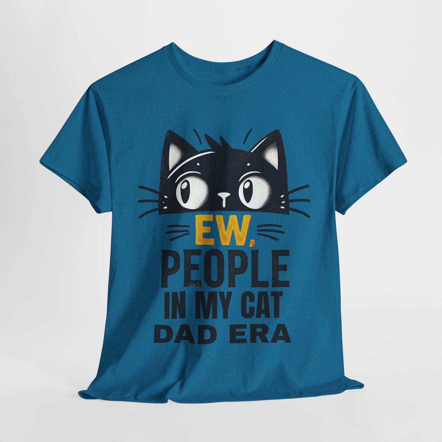 PEOPLE IN MY CAT DAD ERA Unisex Heavy Cotton Tee