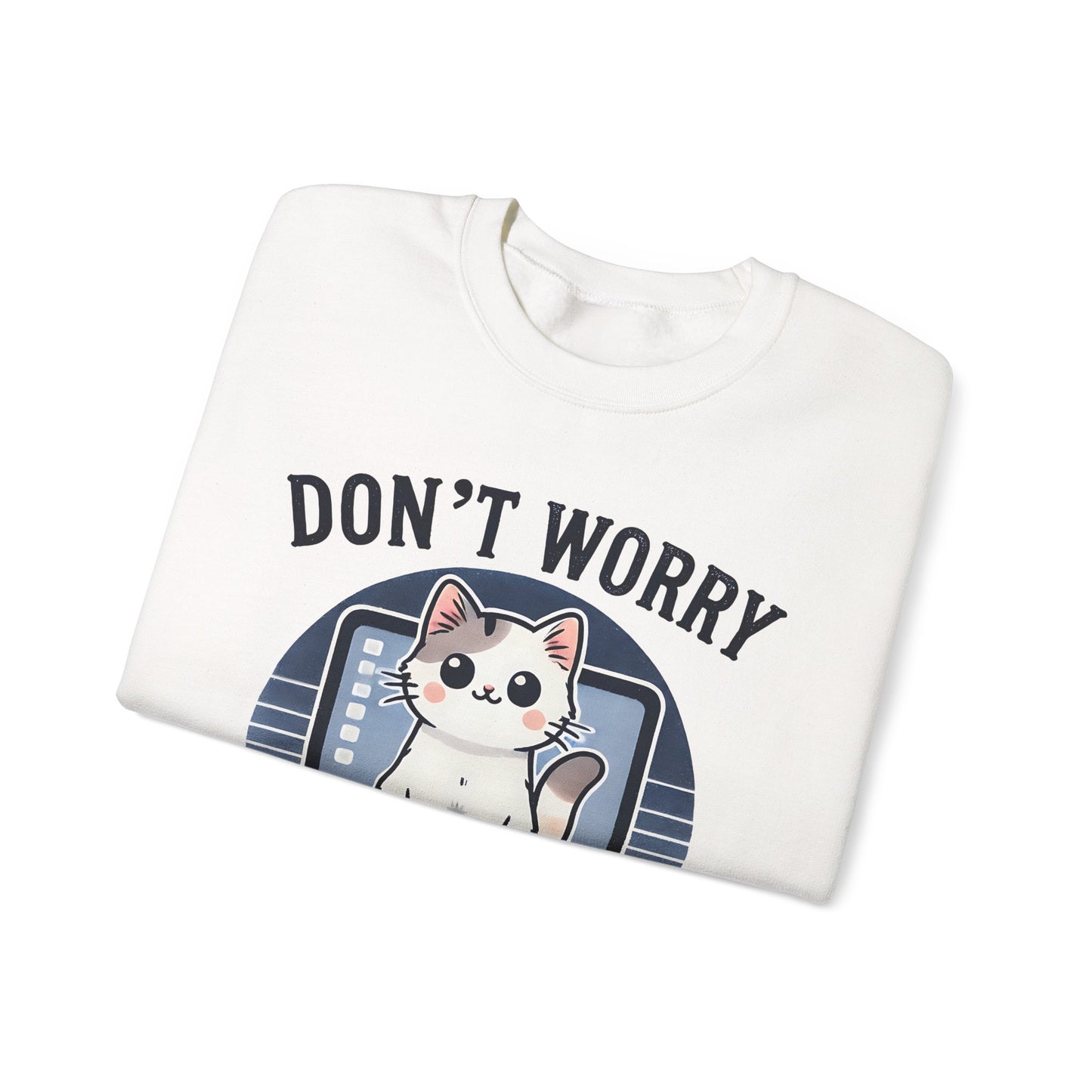 Cat Tech Support Crewneck Sweatshirt