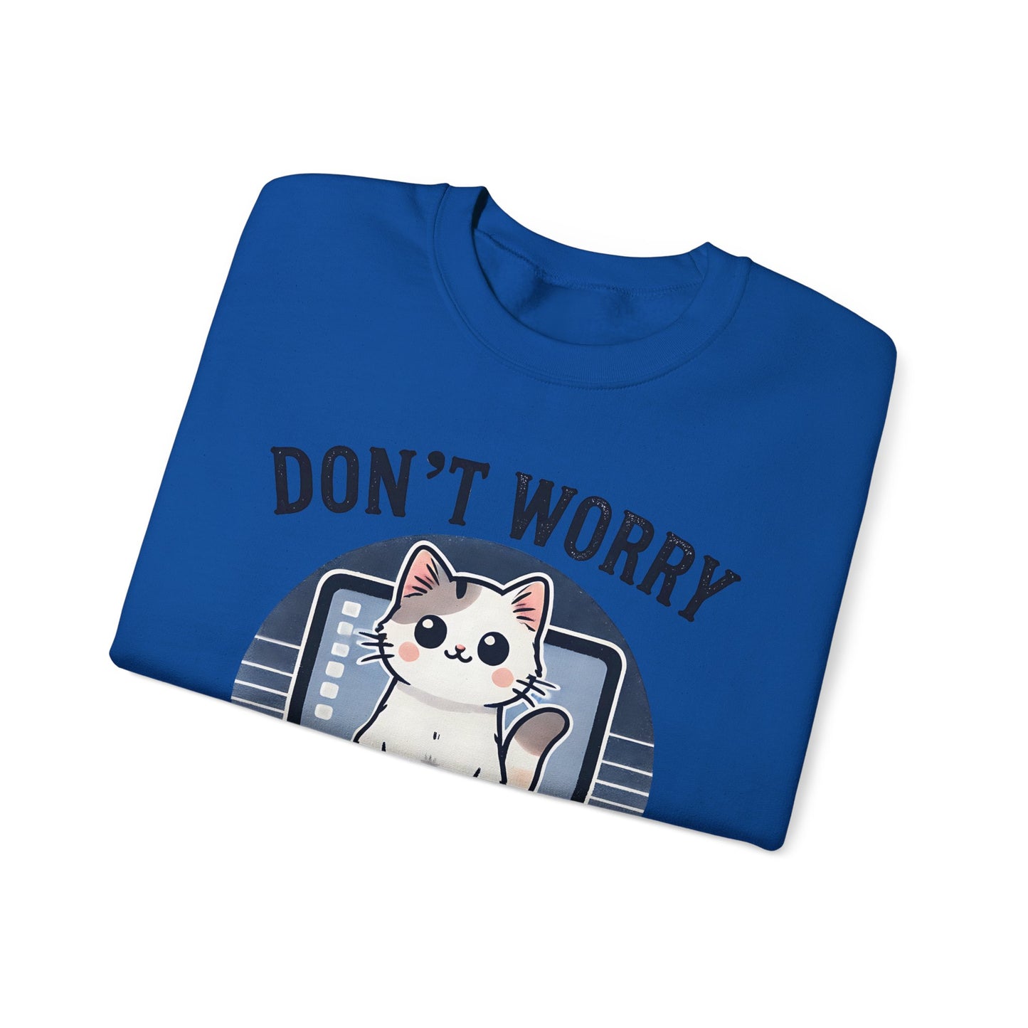 Cat Tech Support Crewneck Sweatshirt