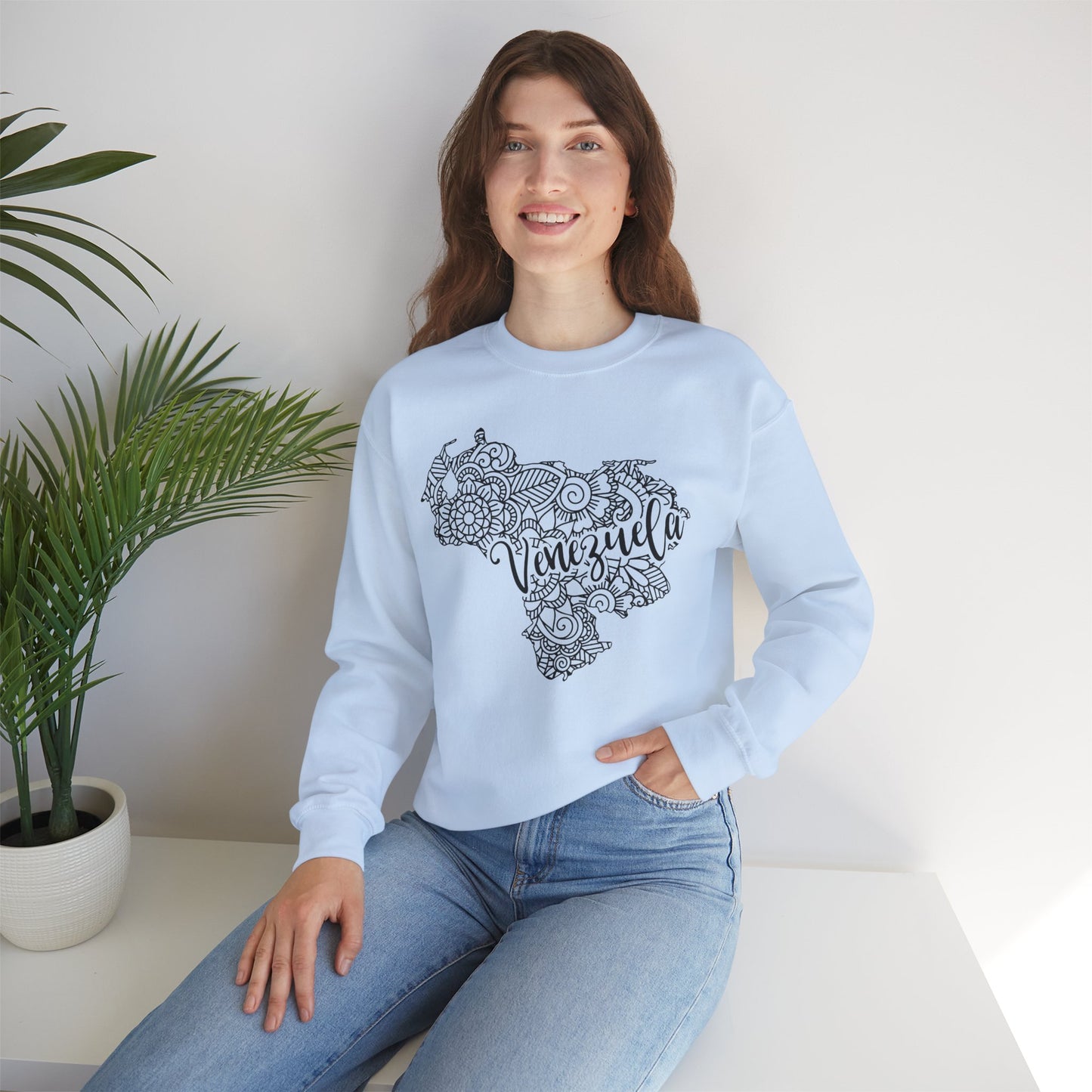 Venezuela Map Crewneck Sweatshirt