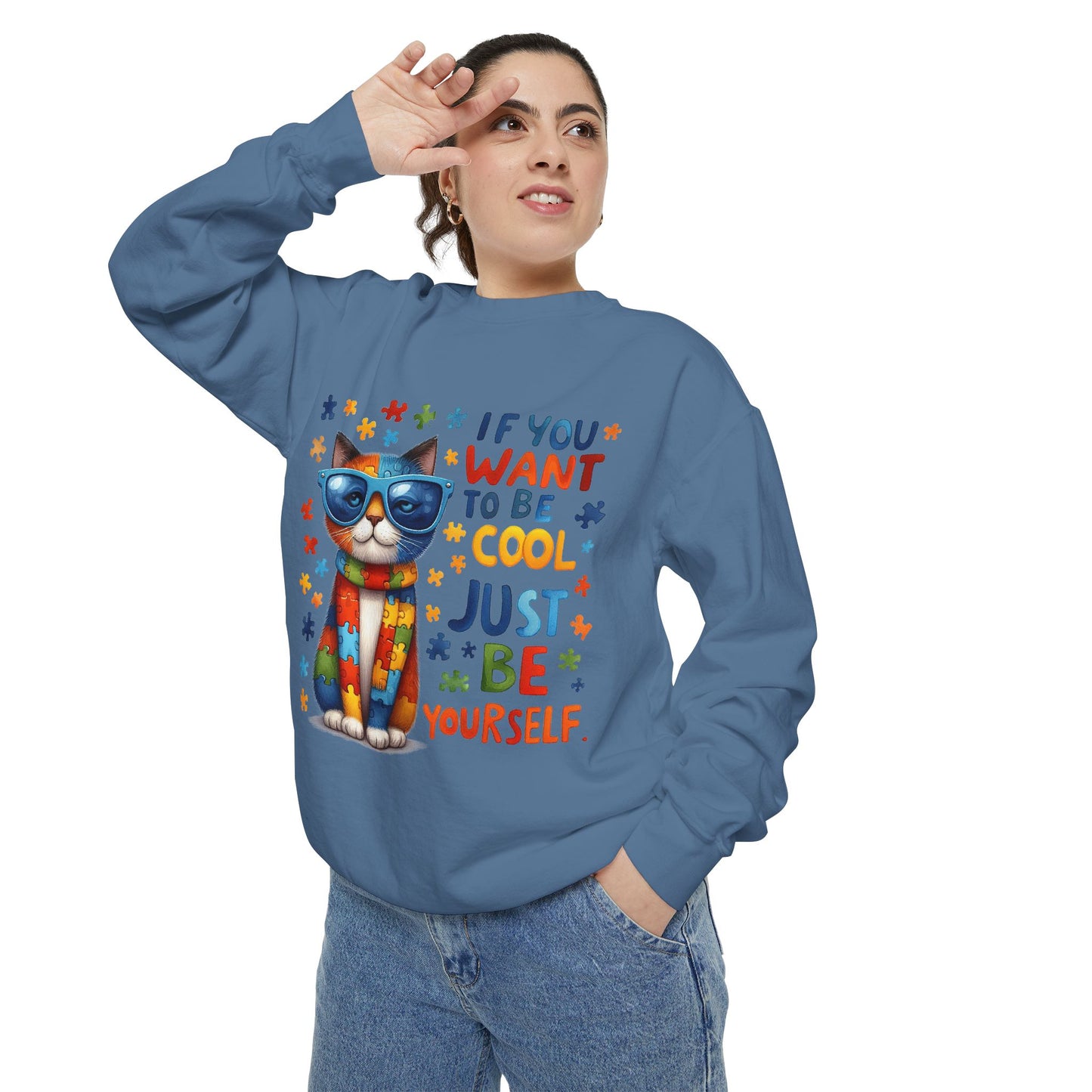Cool Cat Inspirational Sweatshirt
