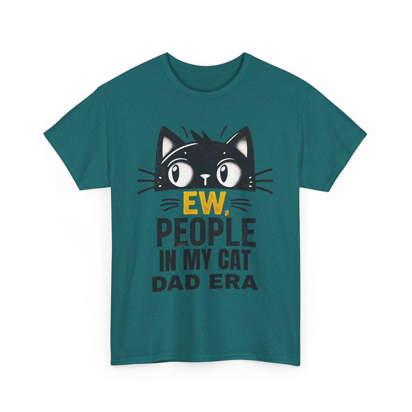 PEOPLE IN MY CAT DAD ERA Unisex Heavy Cotton Tee